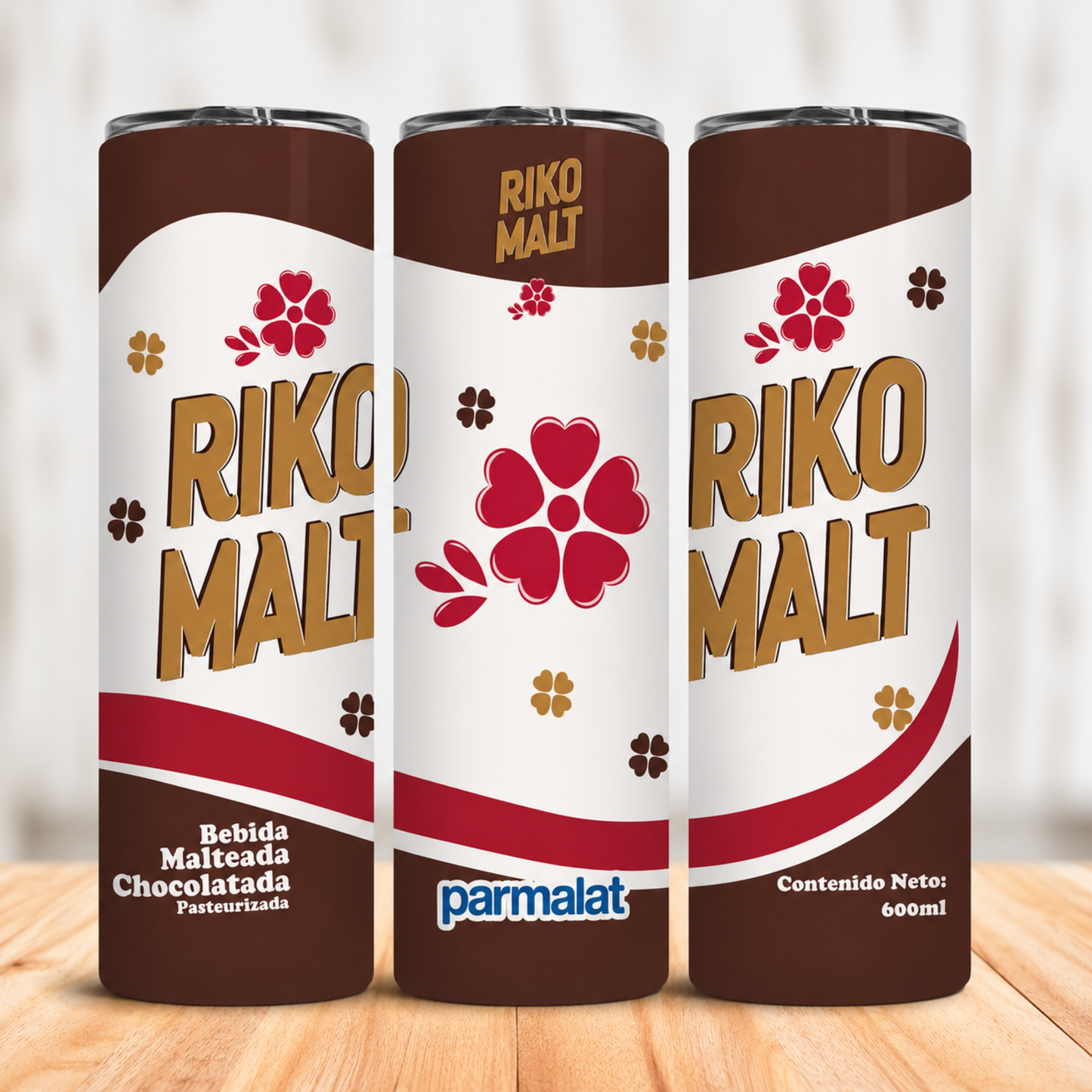 Vaso Térmico Riko Malt Venezolano con Pajita 20oz