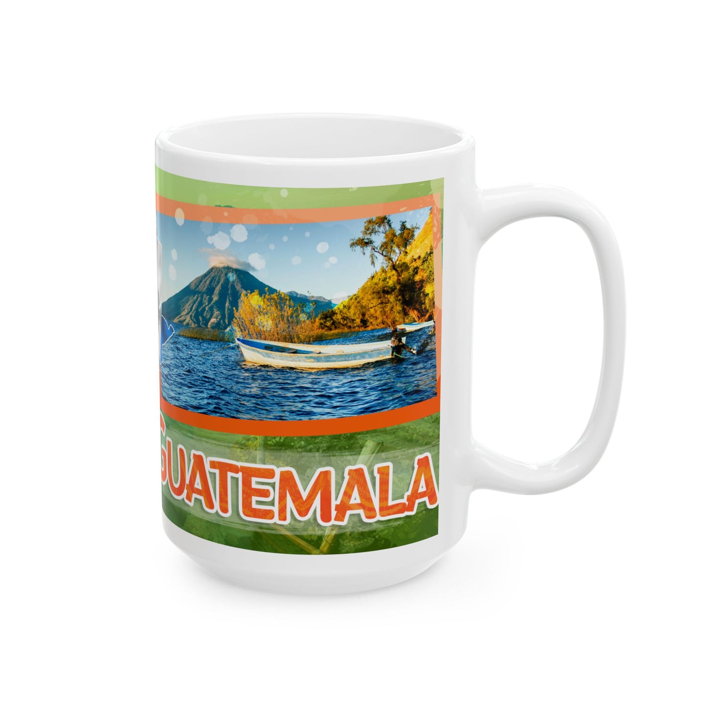 Guatemala Atitlán Ceramic Mug – Lake Atitlán Souvenir Coffee Cup (11oz/15oz)