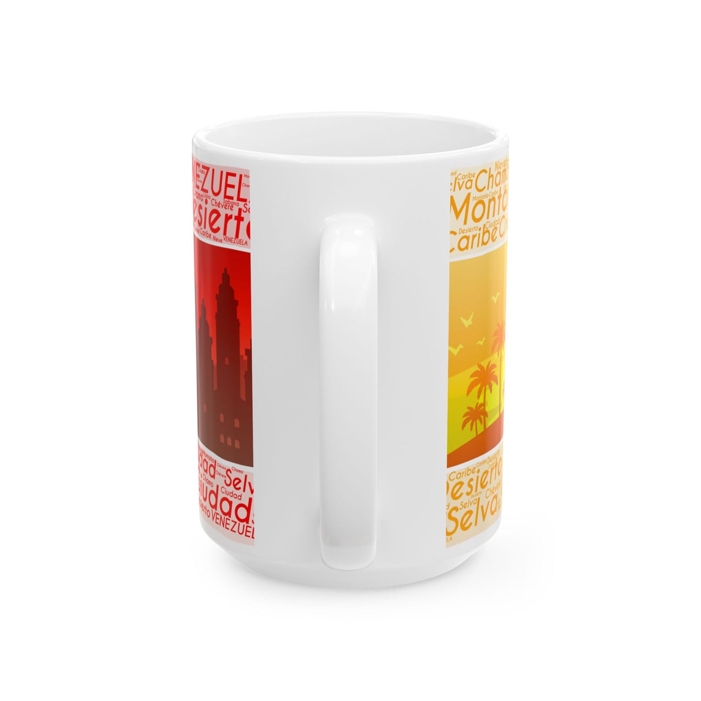 Taza "Venezuela de Contrastes" - Paisajes, Selva, Llano y Ciudad (11oz, 15oz)