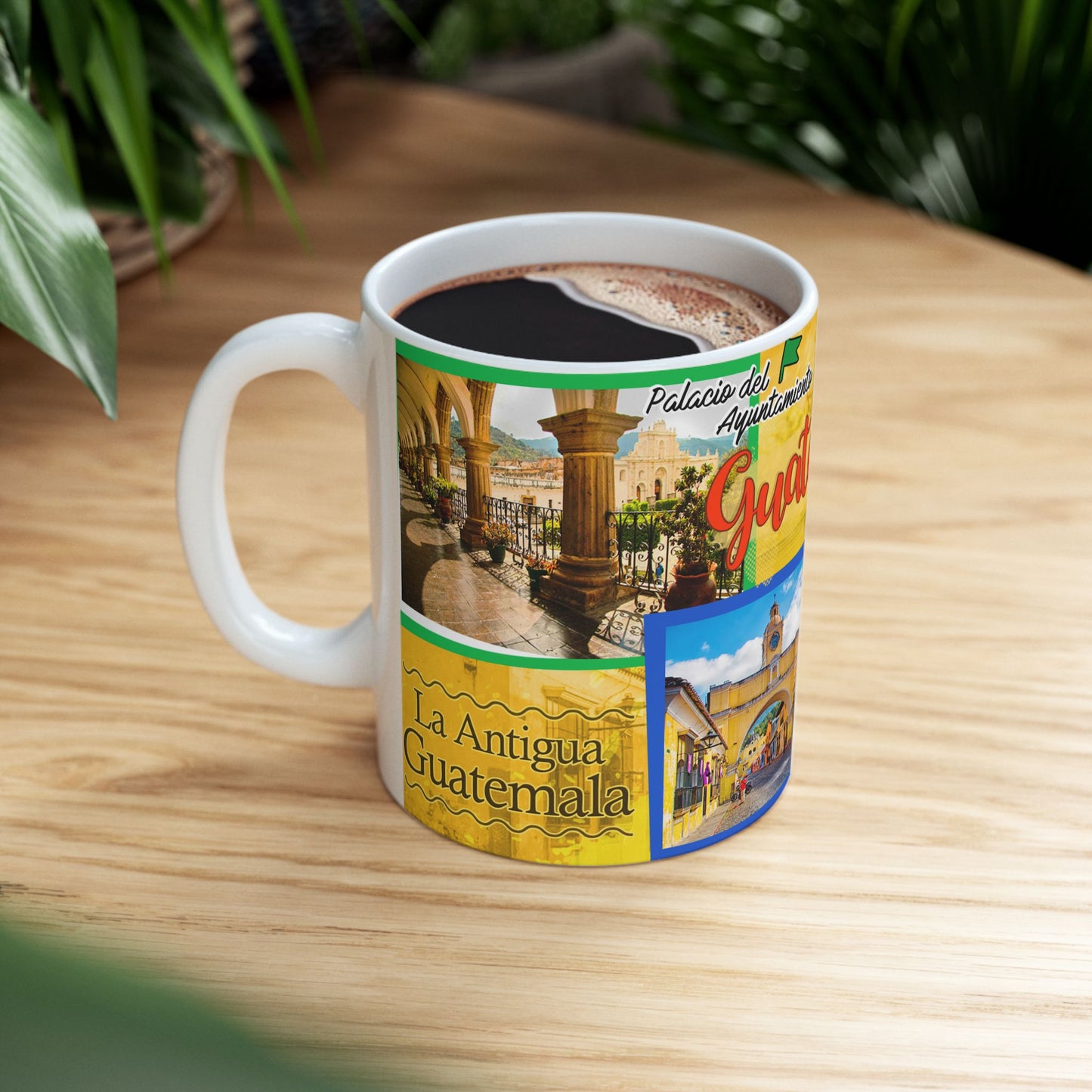 Guatemala Photo Collage Ceramic Mug – Antigua & Landmarks Travel Souvenir (11oz/15oz)