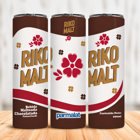 Vaso Térmico Riko Malt Venezolano con Pajita 20oz