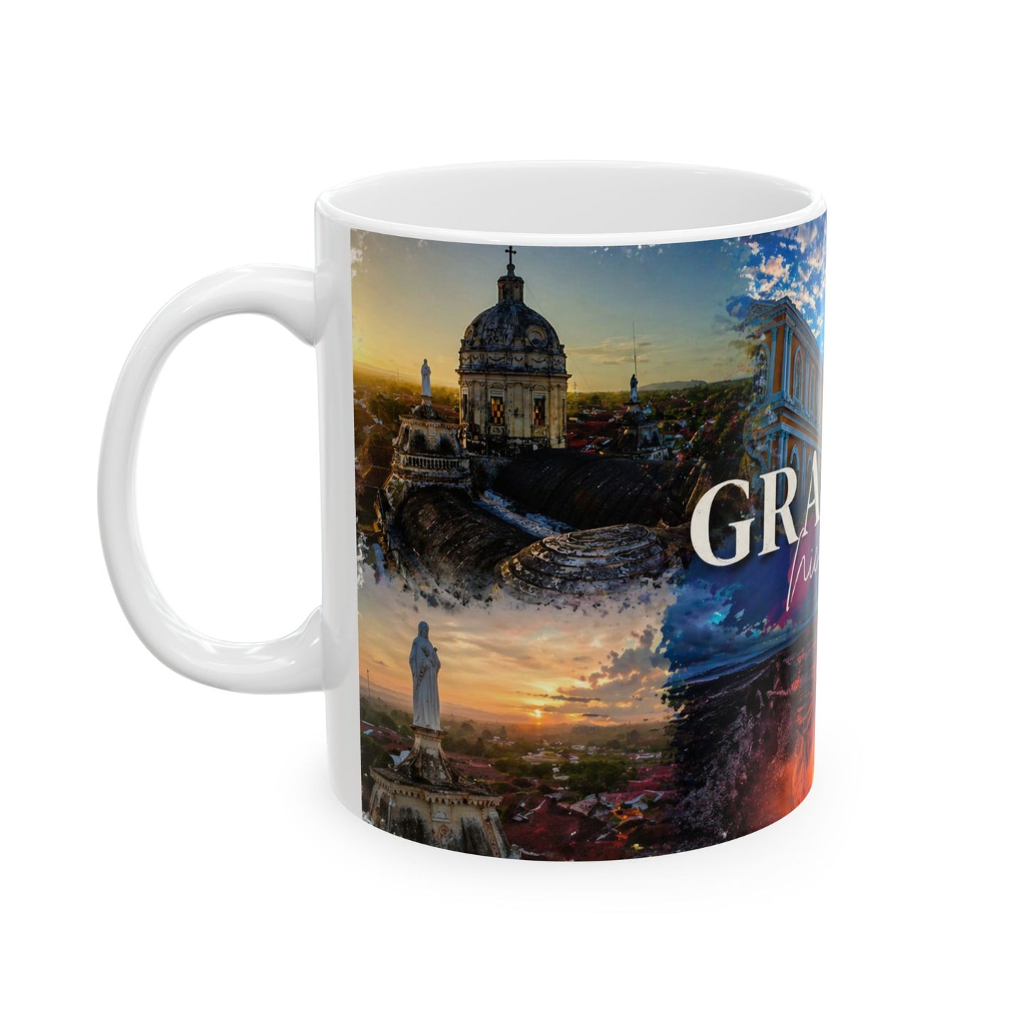 Taza "Atardecer en Granada" - Joya Colonial de Nicaragua (11oz, 15oz)
