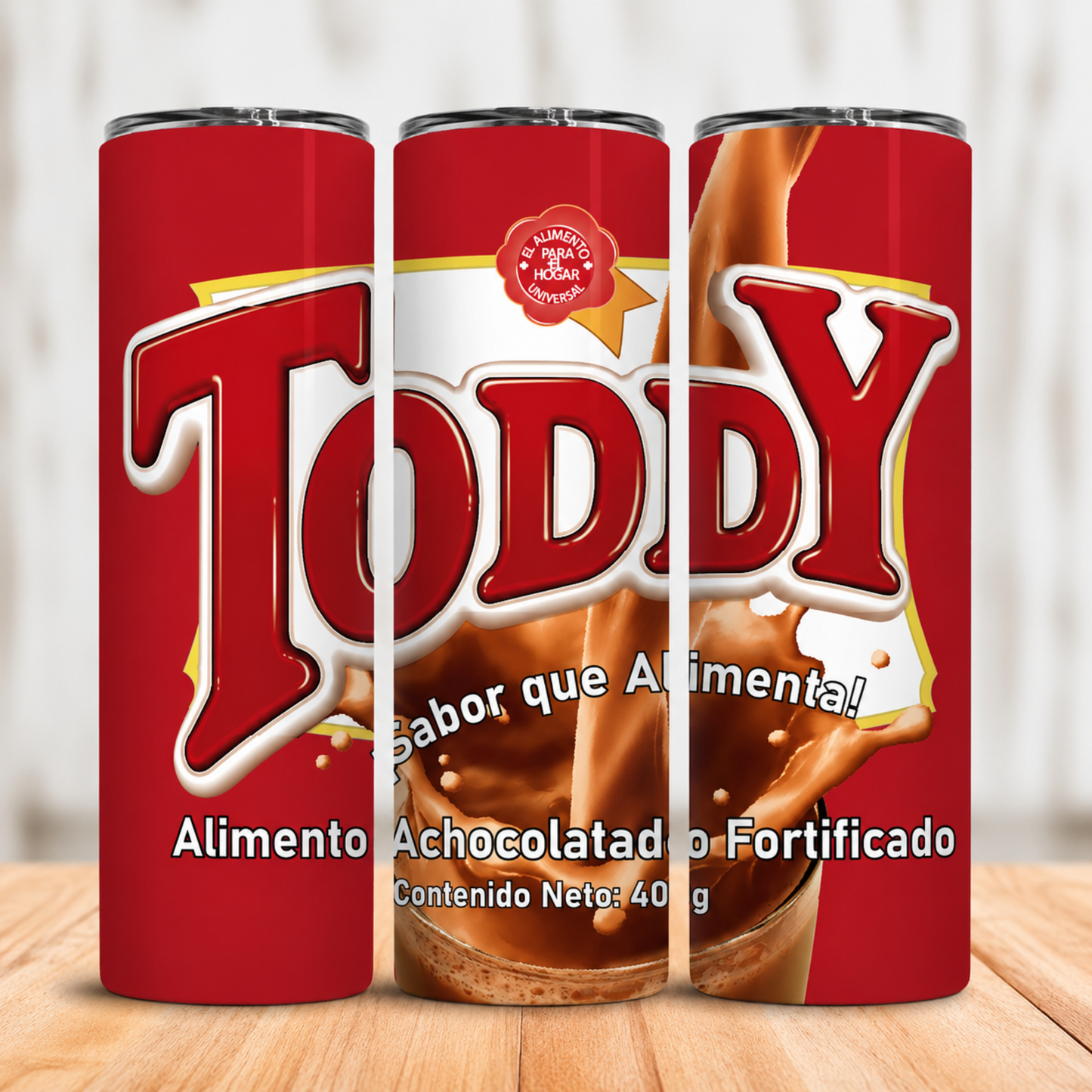 Vaso Térmico Toddy Sabor Tradicional con Pajita Venezuela 20oz