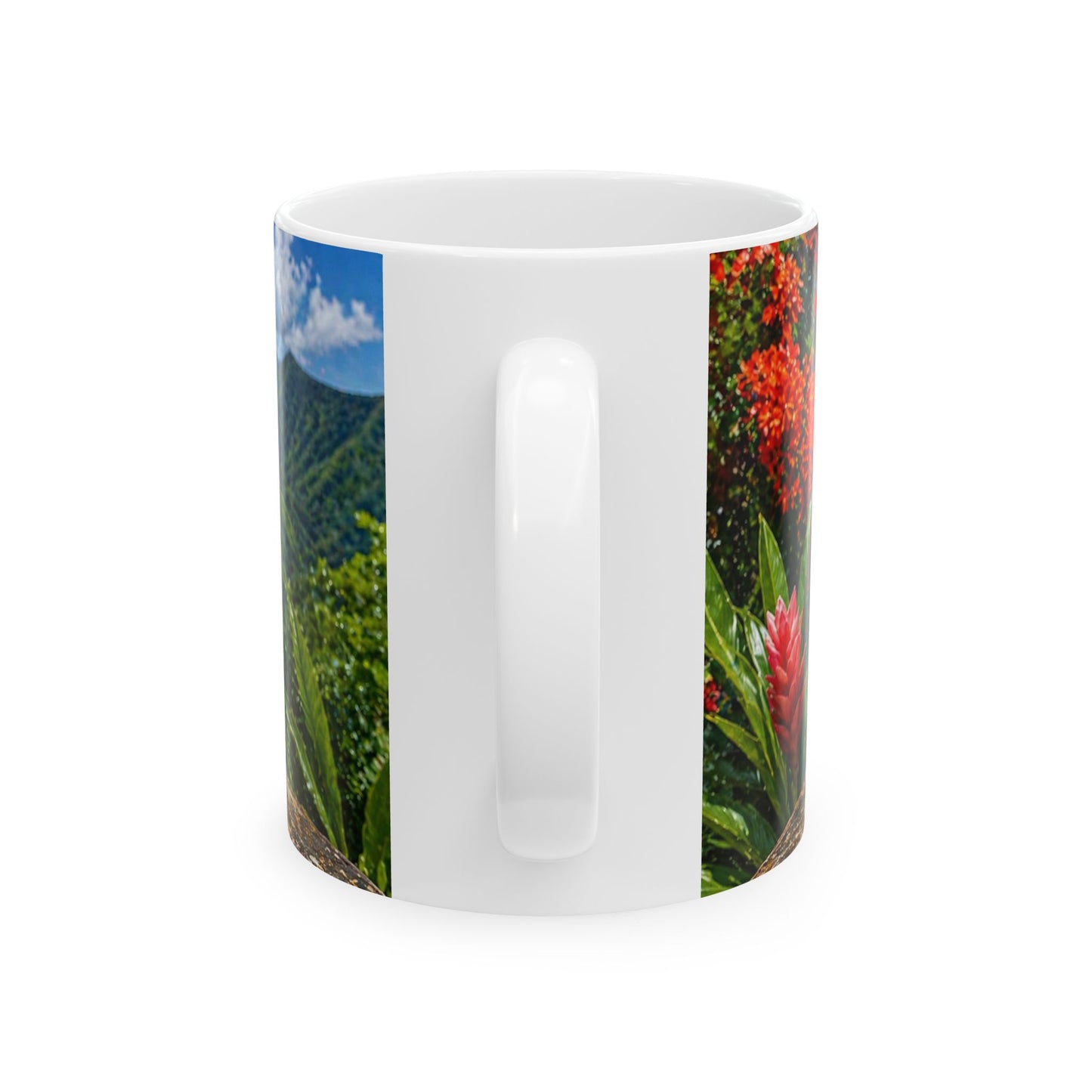 Taza Paisaje Natural de Puerto Rico -Tropical Coquí Design (11oz, 15oz)