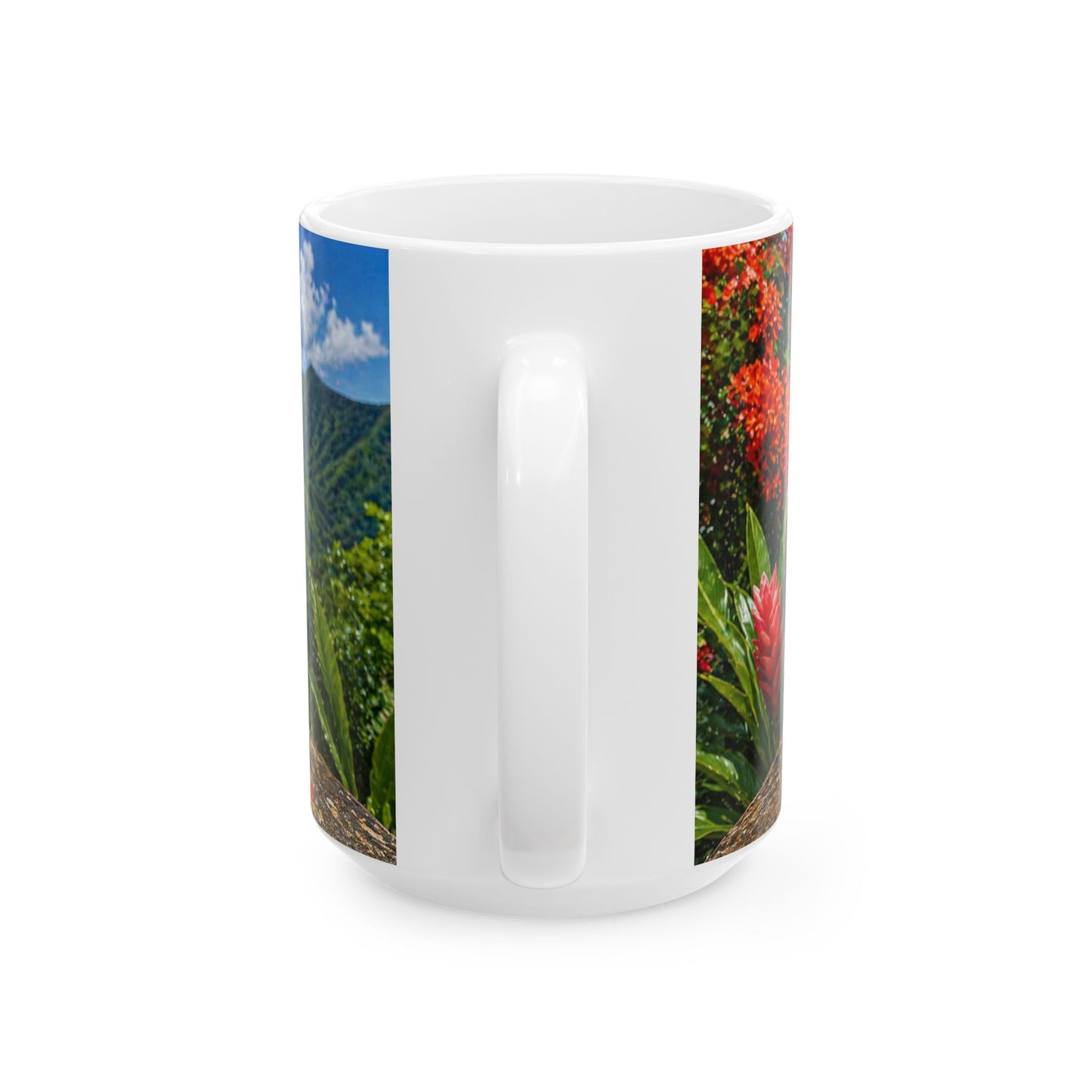 Taza Paisaje Natural de Puerto Rico -Tropical Coquí Design (11oz, 15oz)