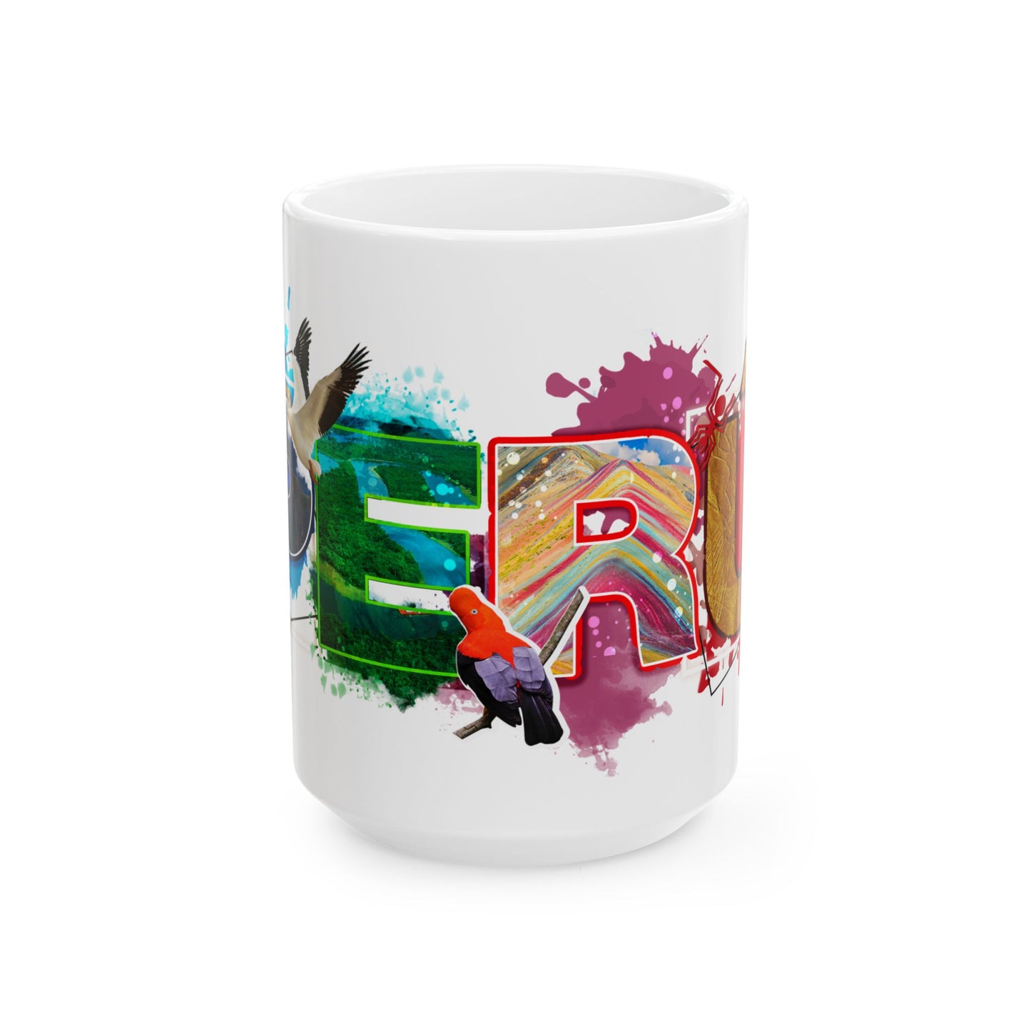 Perú Pride Ceramic Mug – Taza de Café Perú - Paisaje Peruano (11oz, 15oz)