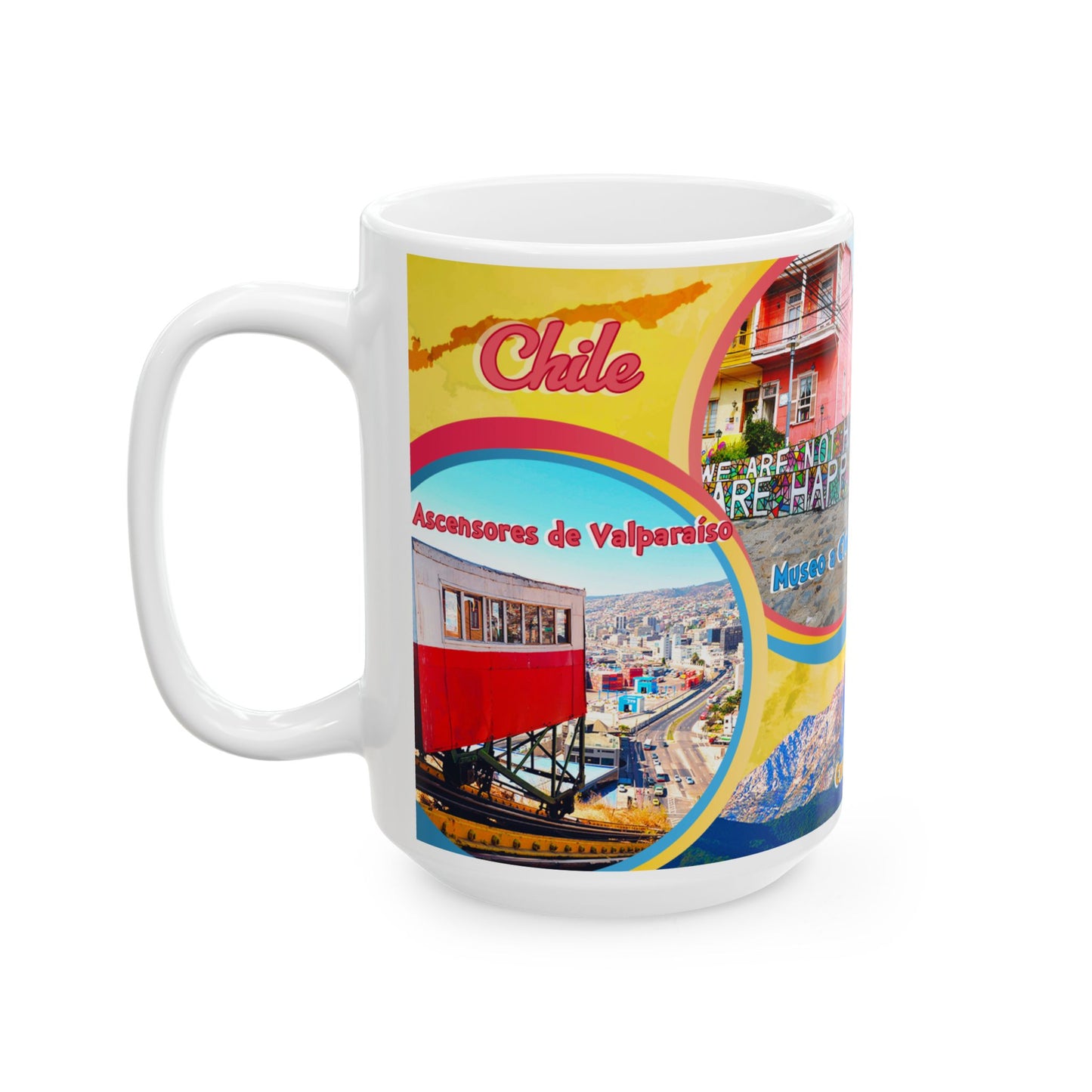 Taza "Valparaíso: Puerto de Colores" - Patrimonio de Chile (11oz, 15oz)