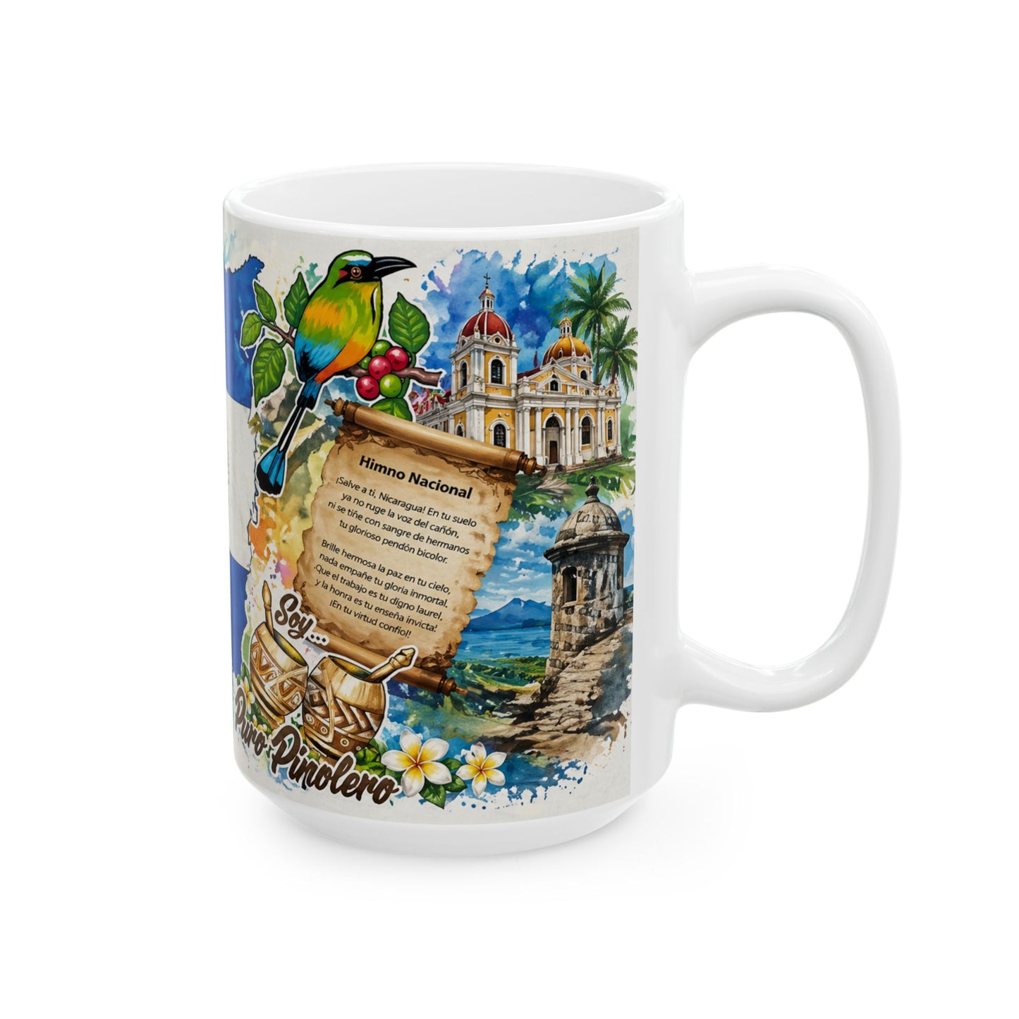 Taza "Folclore Nica" - El Güegüense y Sonidos de Mi Tierra (11oz, 15oz)
