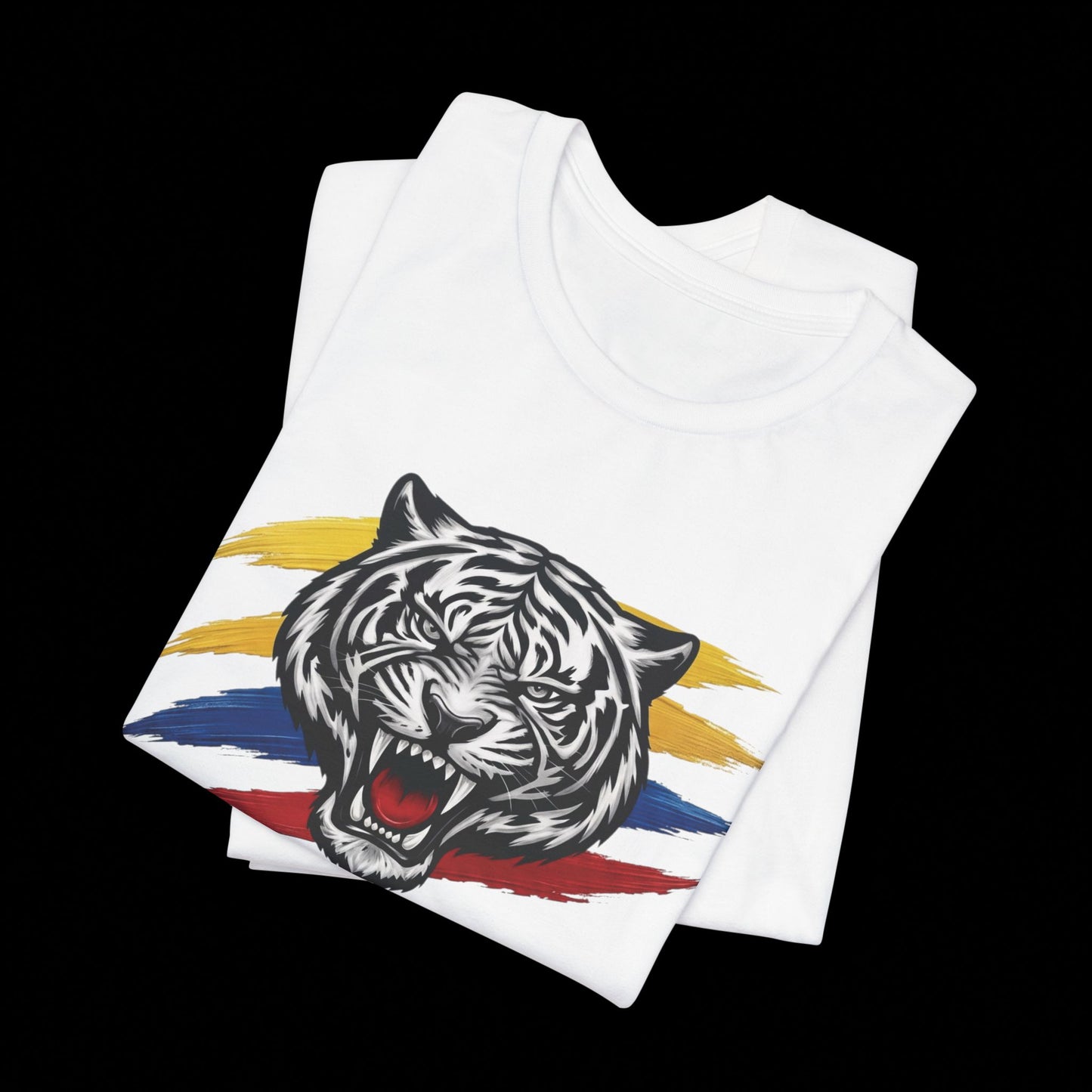 Tiger "Defensores de la Patria" T-Shirt — Patriotic Military Support Tee - Camisetas Firmes por la Patria - Colombia 2026
