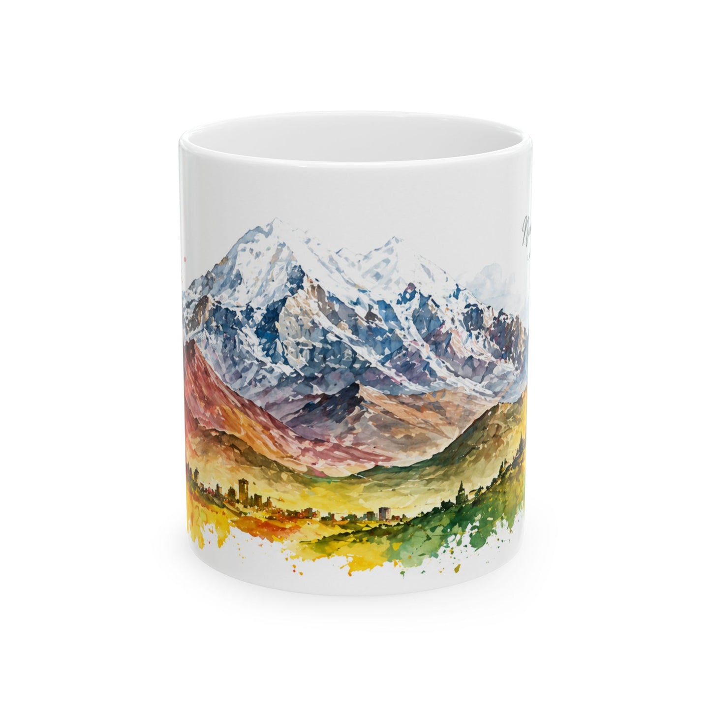 Taza Bolivia "Nevado Illimani" – Edición Artística en Acuarela - Bolivia Coffee Mug (11oz, 15oz)
