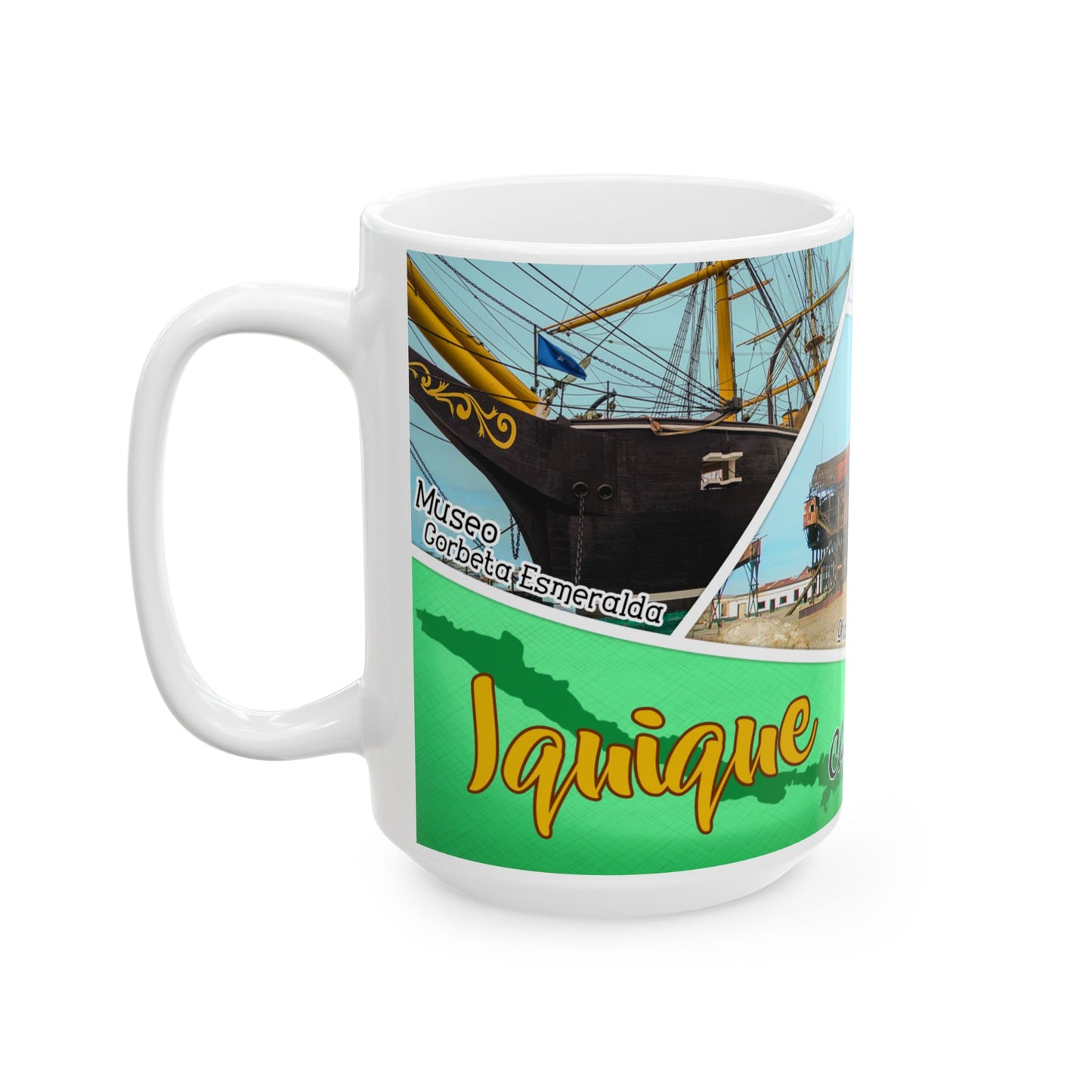 Taza "Iquique: Desierto y Aventura" - Tesoros del Norte de Chile (11oz, 15oz)