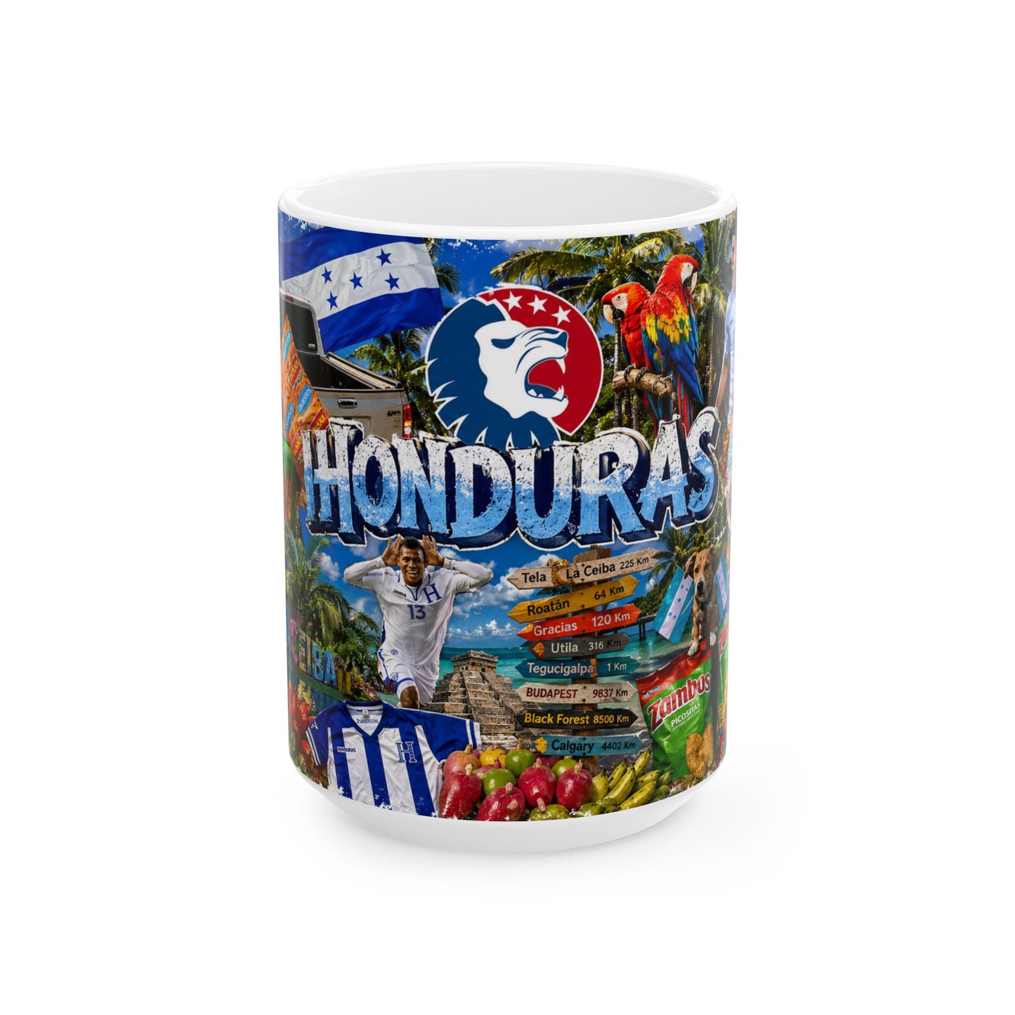 Taza "Honduras: Pasión y Garra" - Edición Selección & Orgullo (11oz, 15oz)
