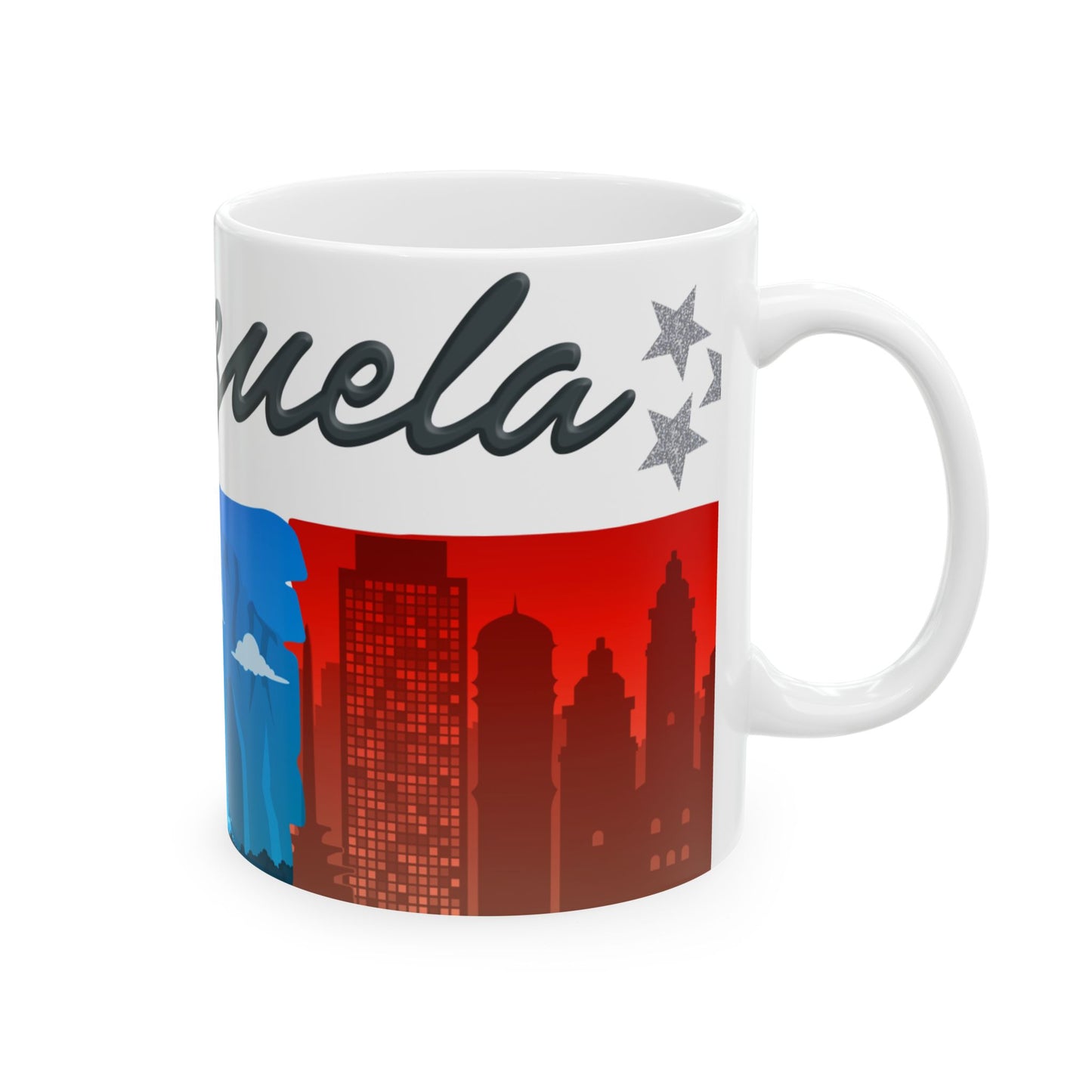 Taza Venezuela - Diseño Horizonte de Paisajes & Estrellas (11oz, 15oz)