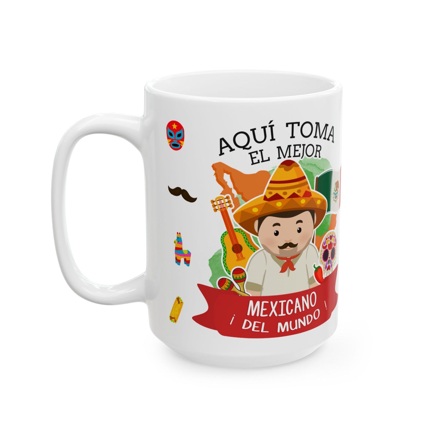 Mexican Pride Ceramic Mug – ¡Orgullo Mexicano! (11oz, 15oz)