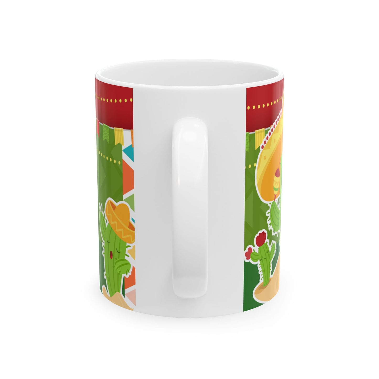 Mexico Fiesta Ceramic Mug — "México Fiestas Patrias"  Coffee Cup