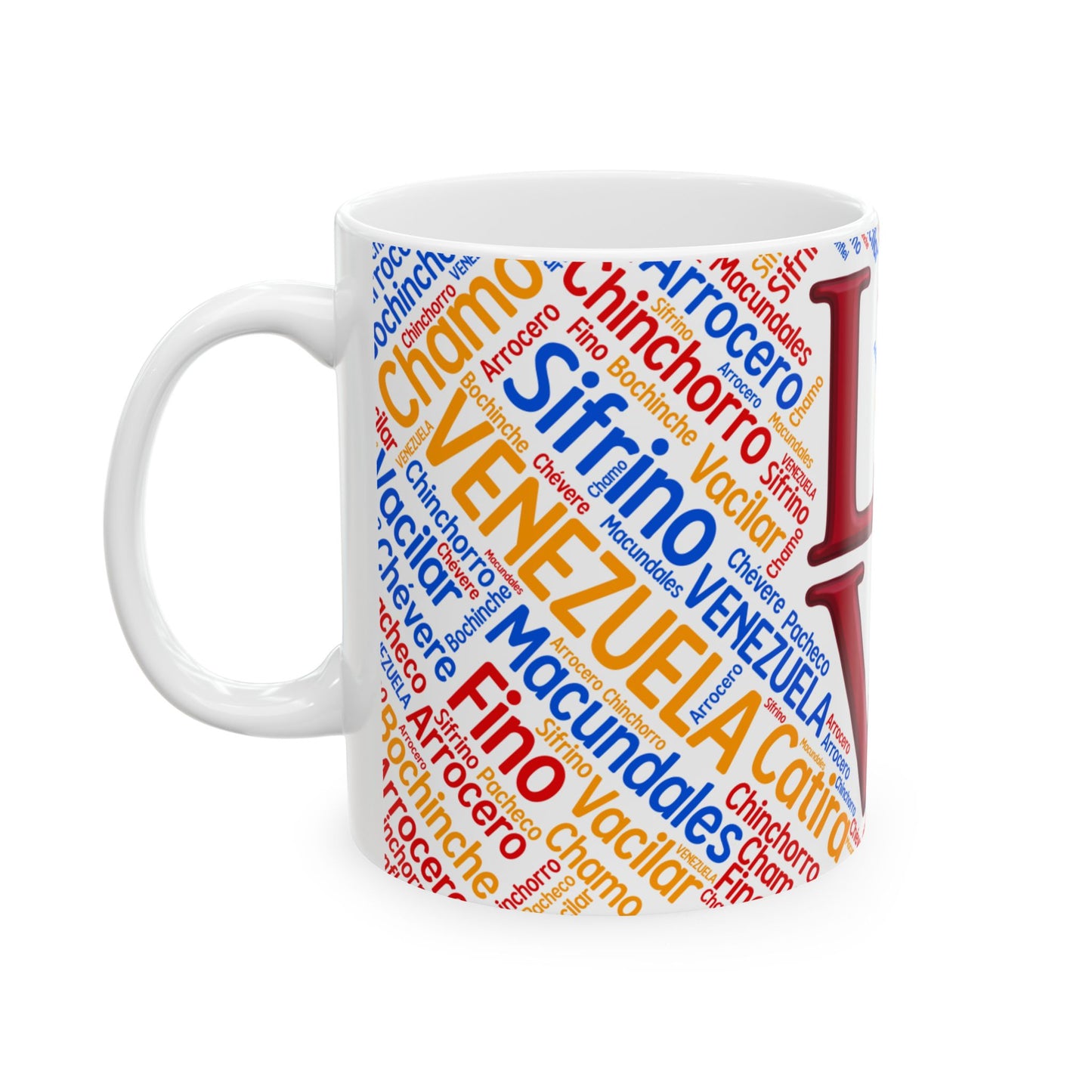 Love Venezuela Ceramic Mug – Venezuela Mug - Taza de Venezuela (11oz, 15oz)