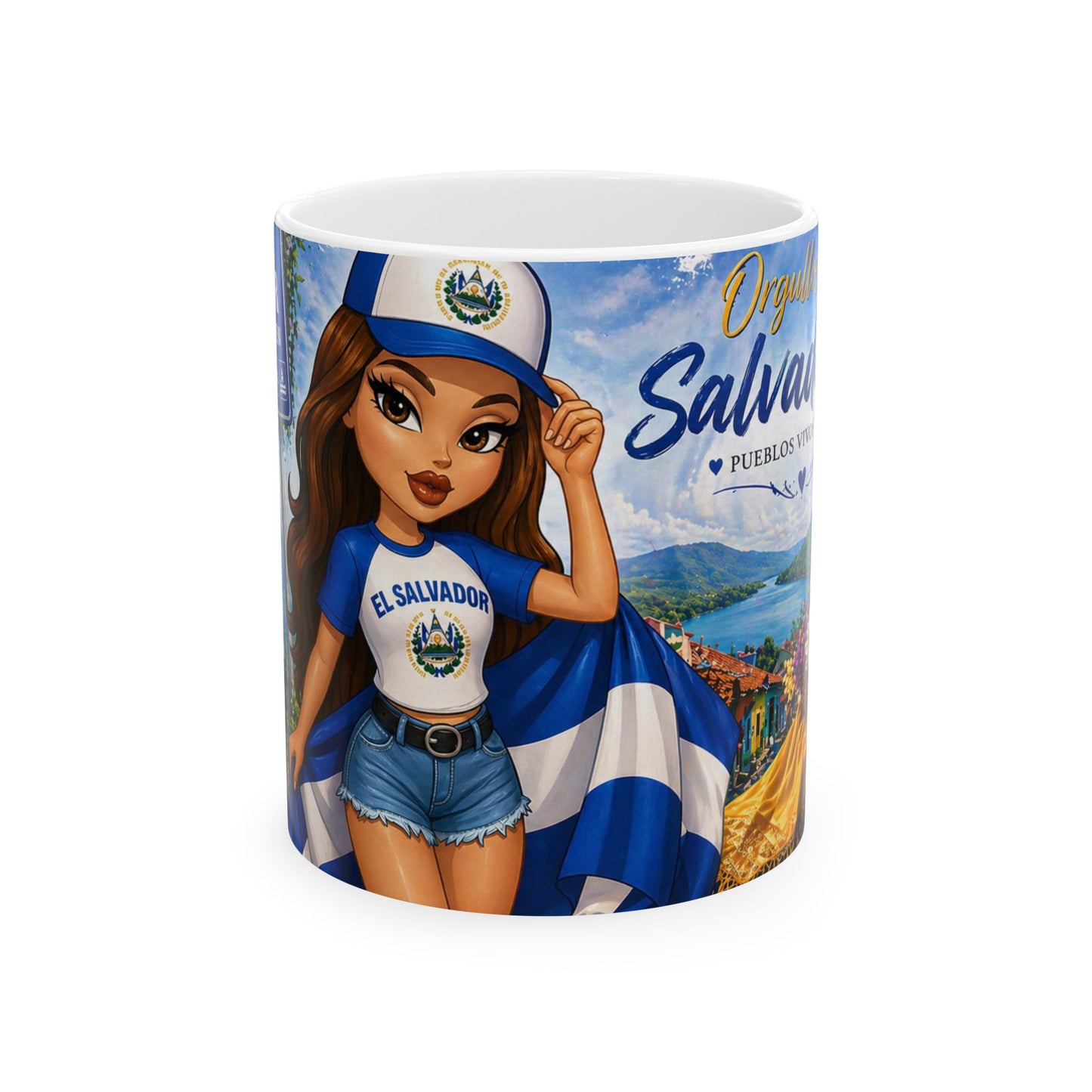 Taza "Orgullosamente Salvadoreña" - Edición Nostalgia y Patria (11oz, 15oz)