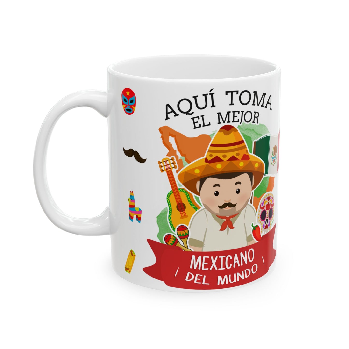 Mexican Pride Ceramic Mug – ¡Orgullo Mexicano! (11oz, 15oz)