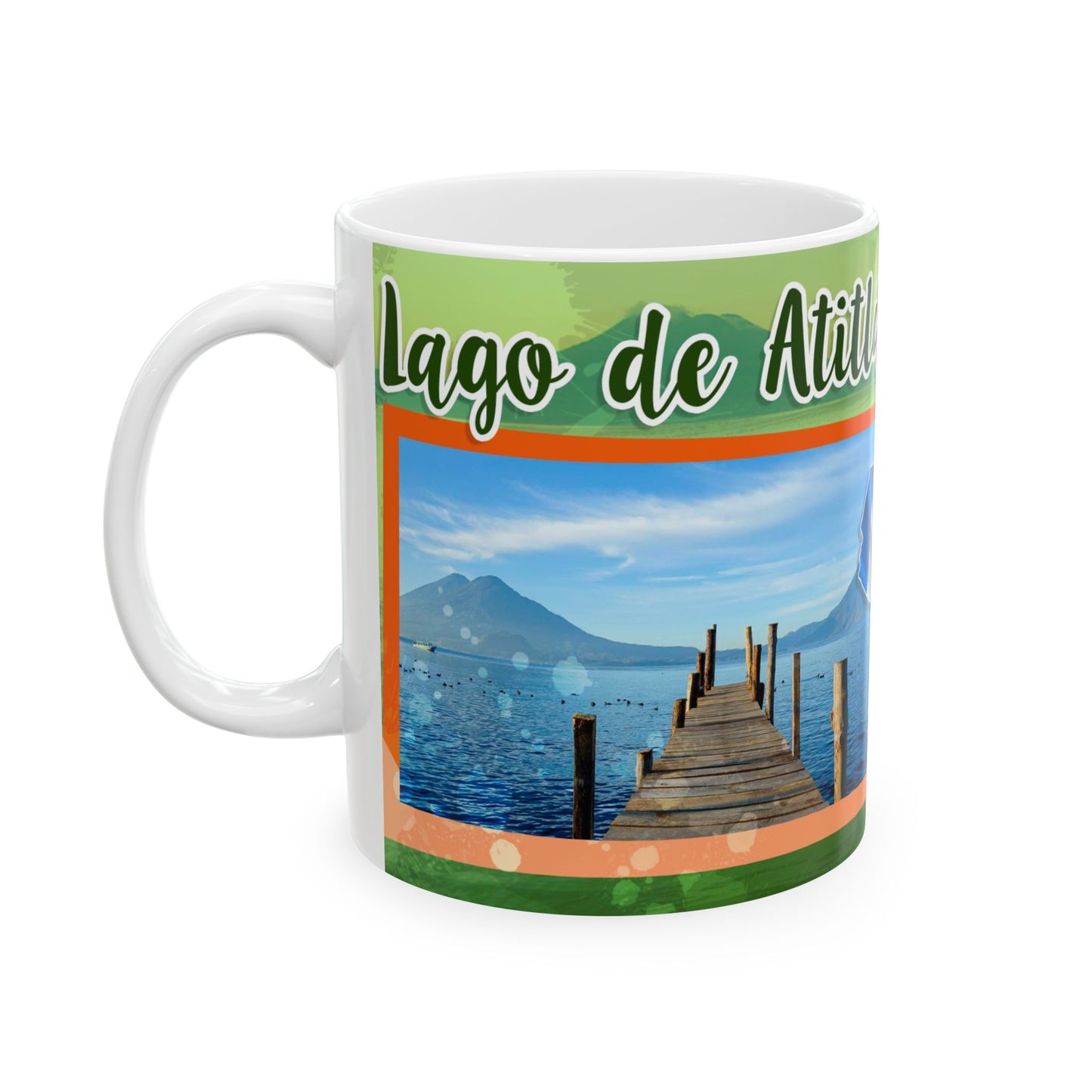 Guatemala Atitlán Ceramic Mug – Lake Atitlán Souvenir Coffee Cup (11oz/15oz)