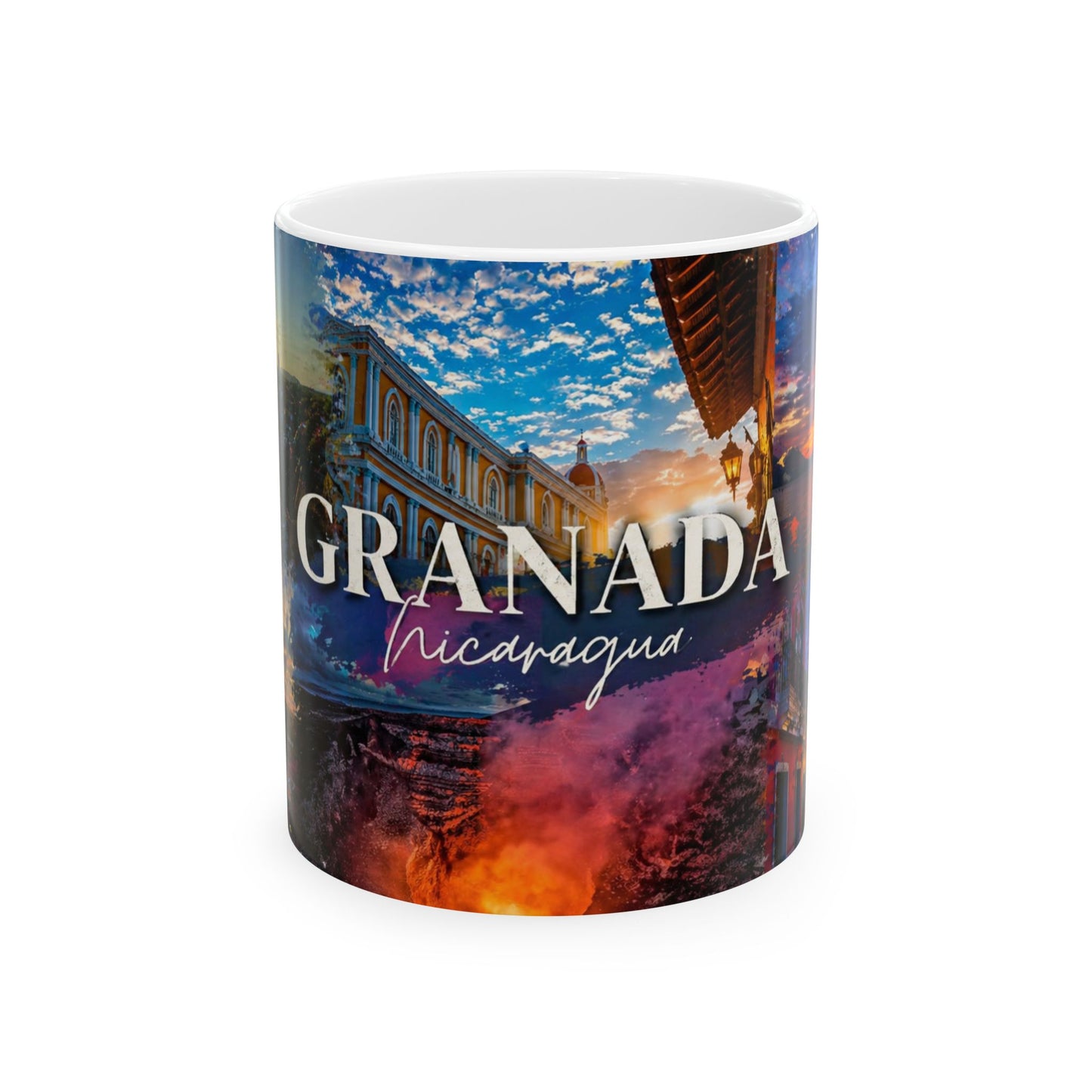 Taza "Atardecer en Granada" - Joya Colonial de Nicaragua (11oz, 15oz)