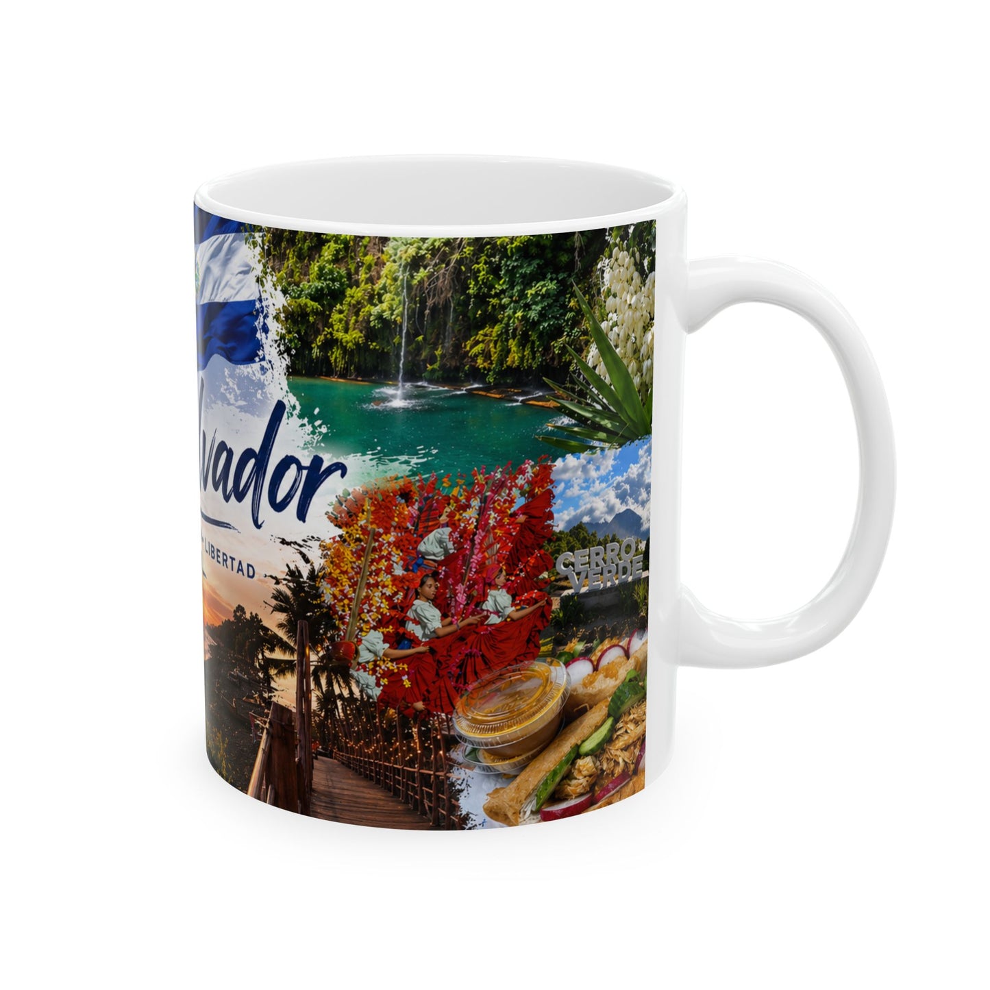 Taza "El Salvador: Destinos & Tradición" - Edición Paisaje Real (11oz, 15oz)