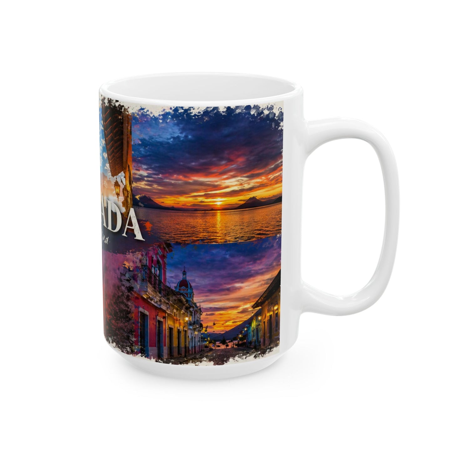 Taza "Atardecer en Granada" - Joya Colonial de Nicaragua (11oz, 15oz)
