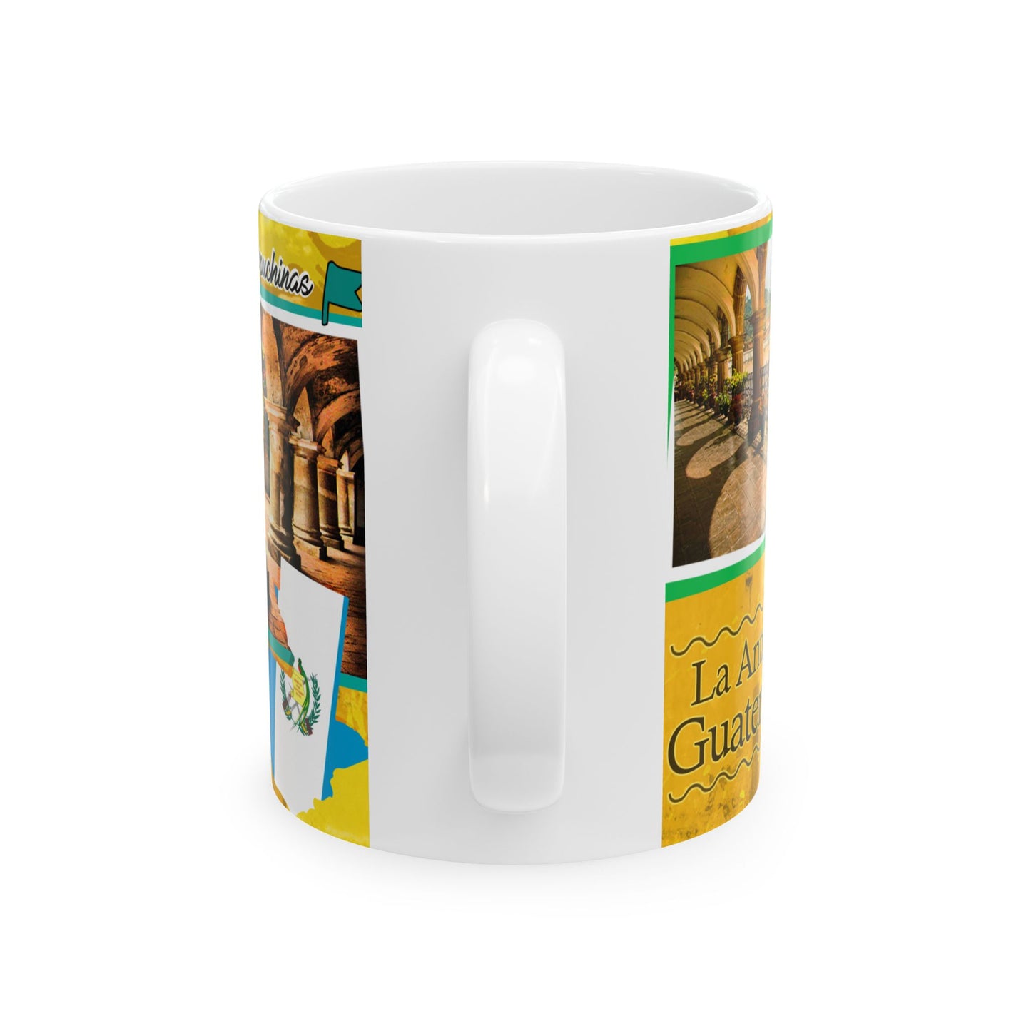 Guatemala Photo Collage Ceramic Mug – Antigua & Landmarks Travel Souvenir (11oz/15oz)