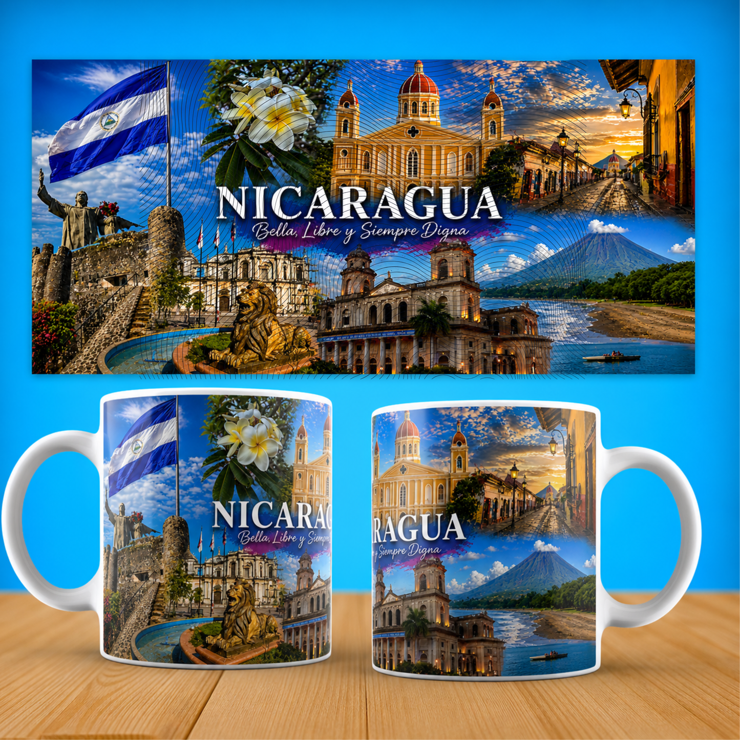 Taza "Nicaragua Colonial" - Orgullo de Granada y León (11oz, 15oz)