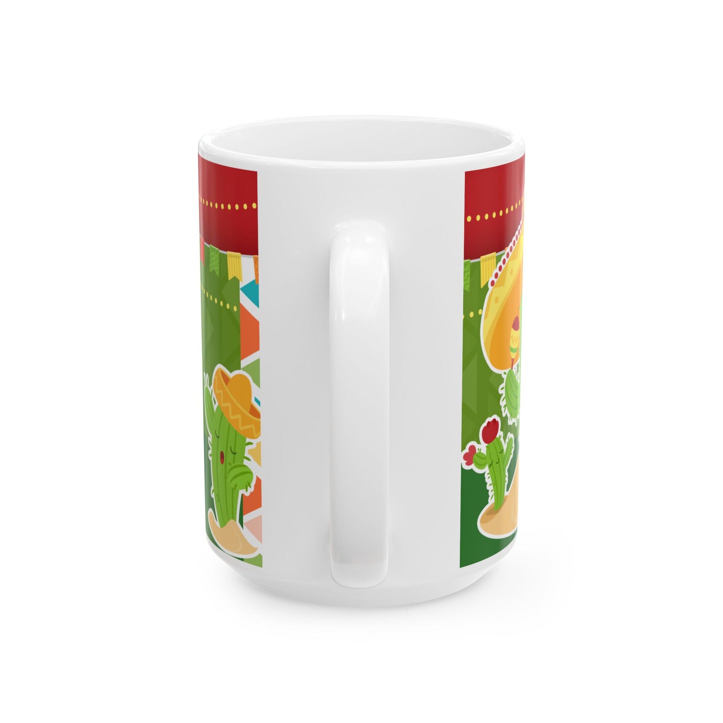 Mexico Fiesta Ceramic Mug — "México Fiestas Patrias"  Coffee Cup