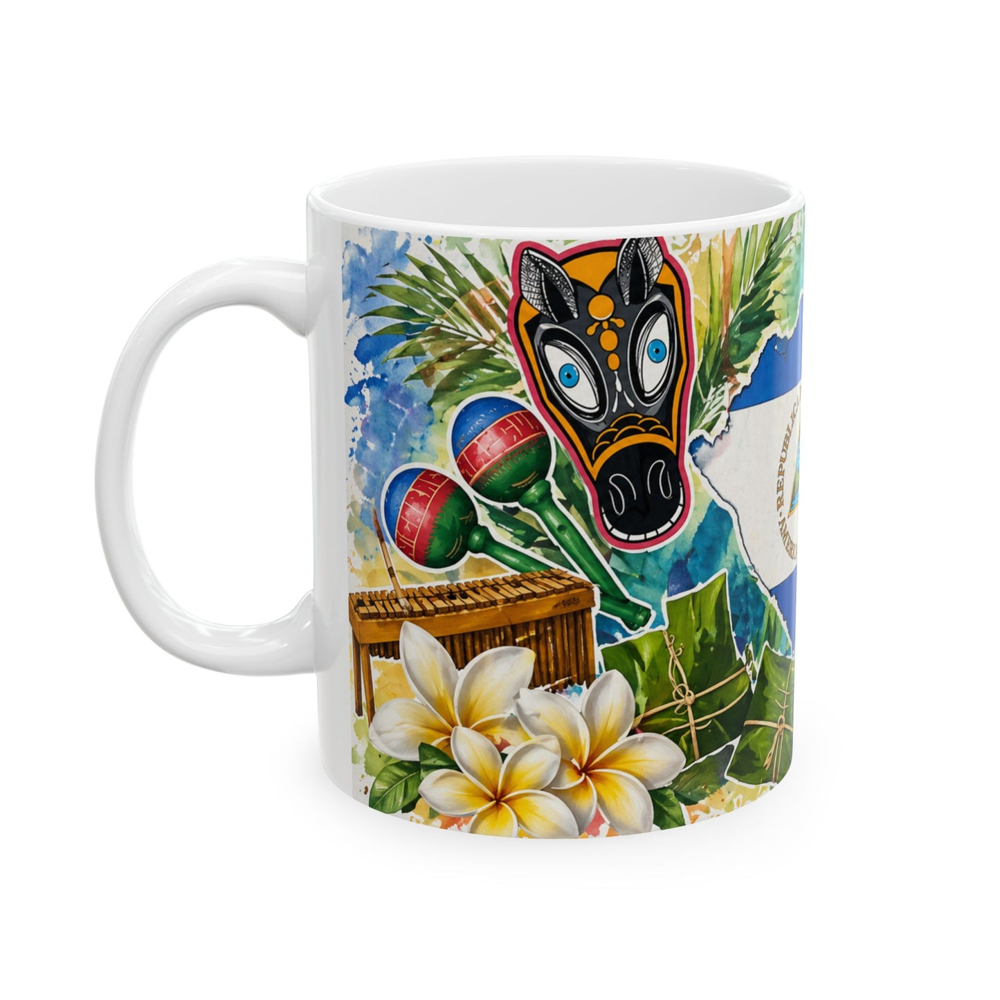Taza "Folclore Nica" - El Güegüense y Sonidos de Mi Tierra (11oz, 15oz)