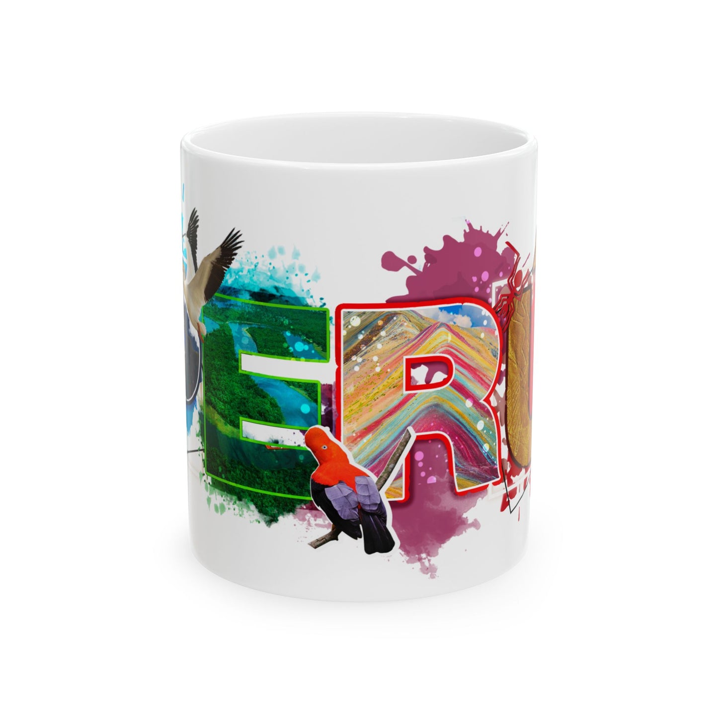 Perú Pride Ceramic Mug – Taza de Café Perú - Paisaje Peruano (11oz, 15oz)