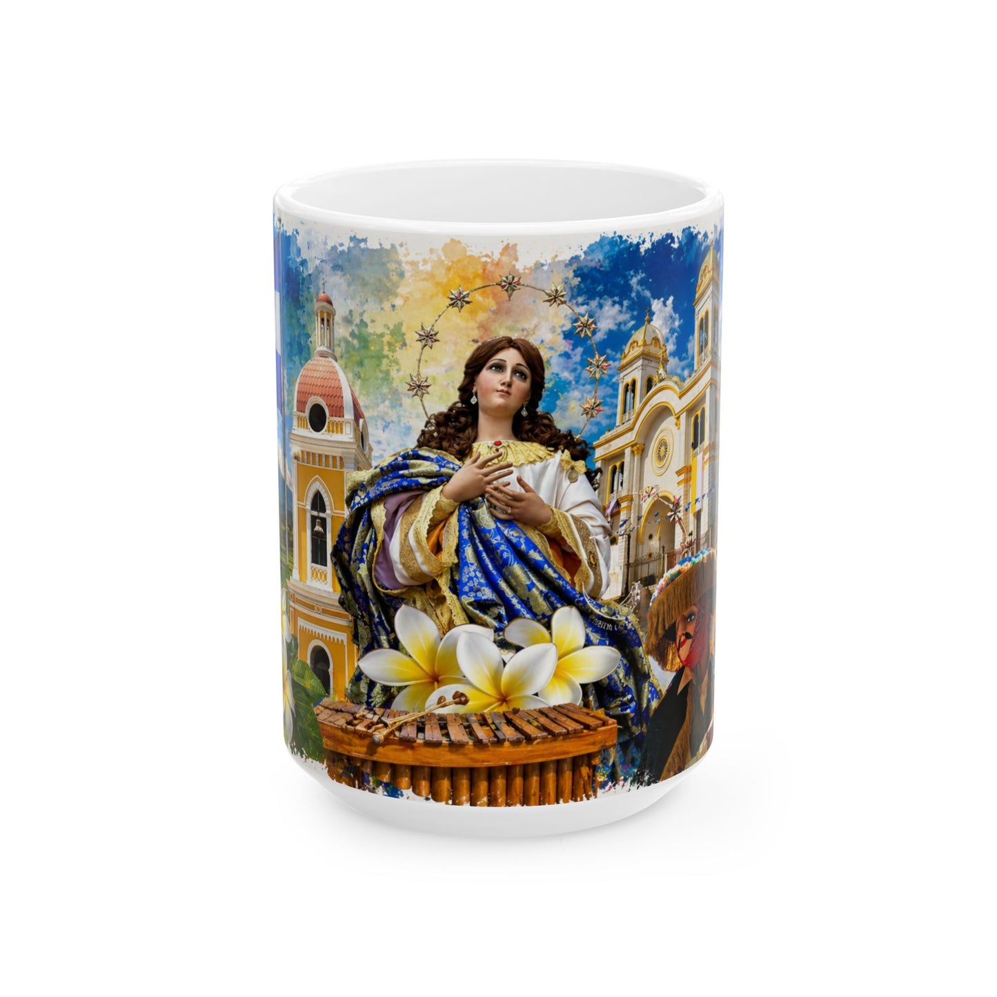 Taza "La Purísima" - Fe, Folclore y Orgullo Nicaragüense (11oz, 15oz)