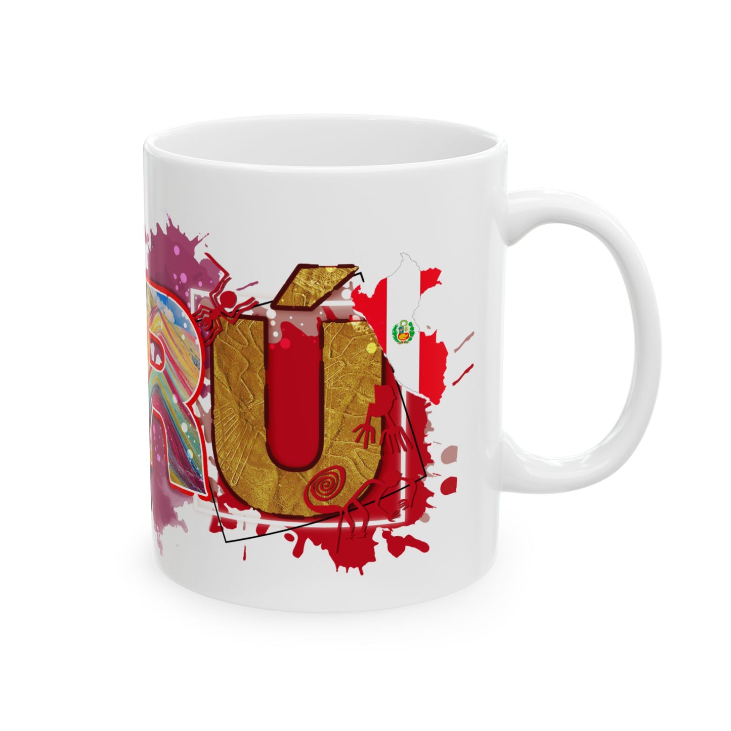 Perú Pride Ceramic Mug – Taza de Café Perú - Paisaje Peruano (11oz, 15oz)