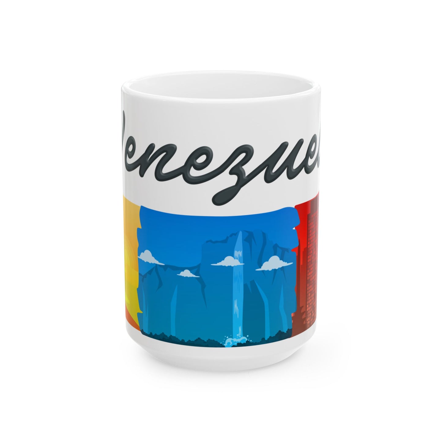 Taza Venezuela - Diseño Horizonte de Paisajes & Estrellas (11oz, 15oz)