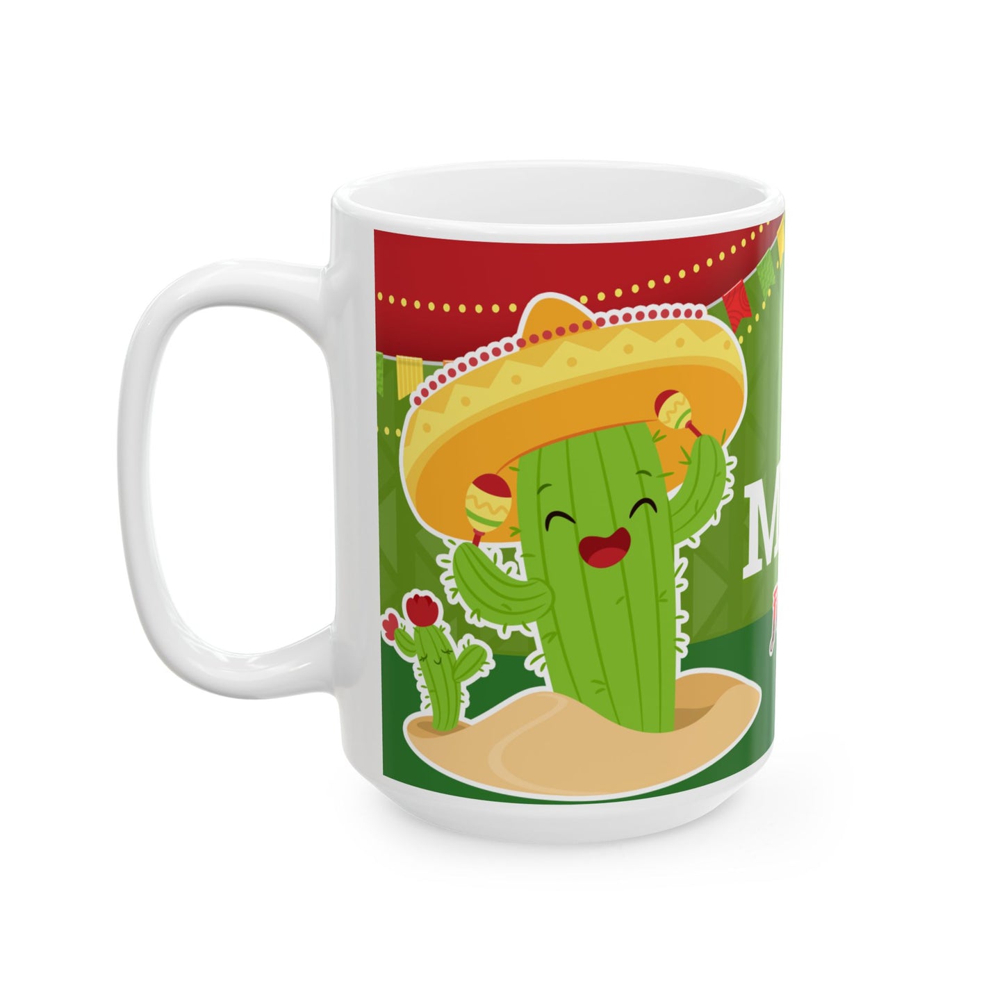 Mexico Fiesta Ceramic Mug — "México Fiestas Patrias"  Coffee Cup