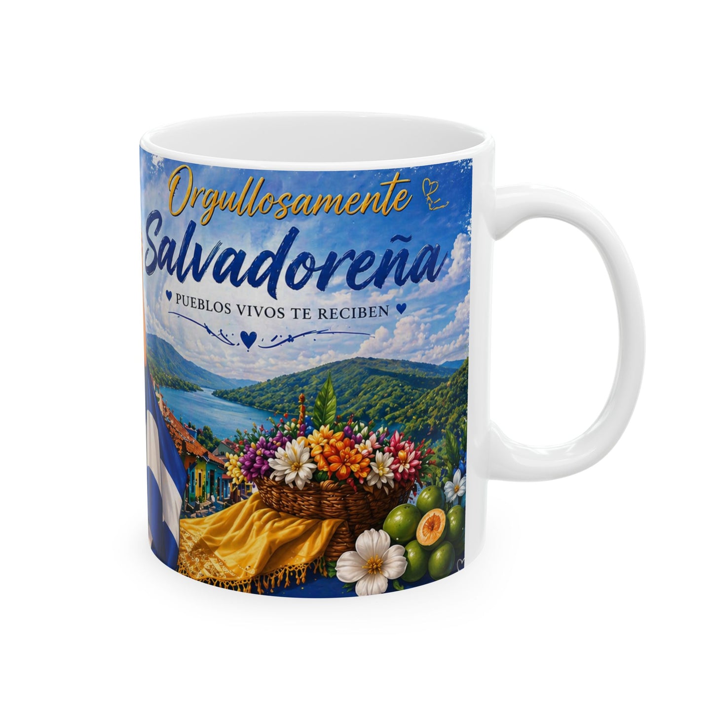 Taza "Orgullosamente Salvadoreña" - Edición Nostalgia y Patria (11oz, 15oz)