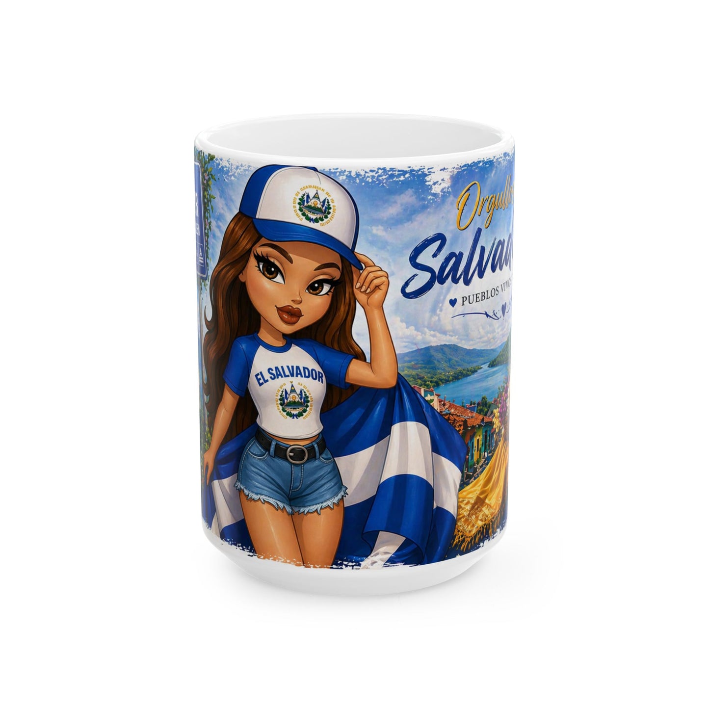 Taza "Orgullosamente Salvadoreña" - Edición Nostalgia y Patria (11oz, 15oz)