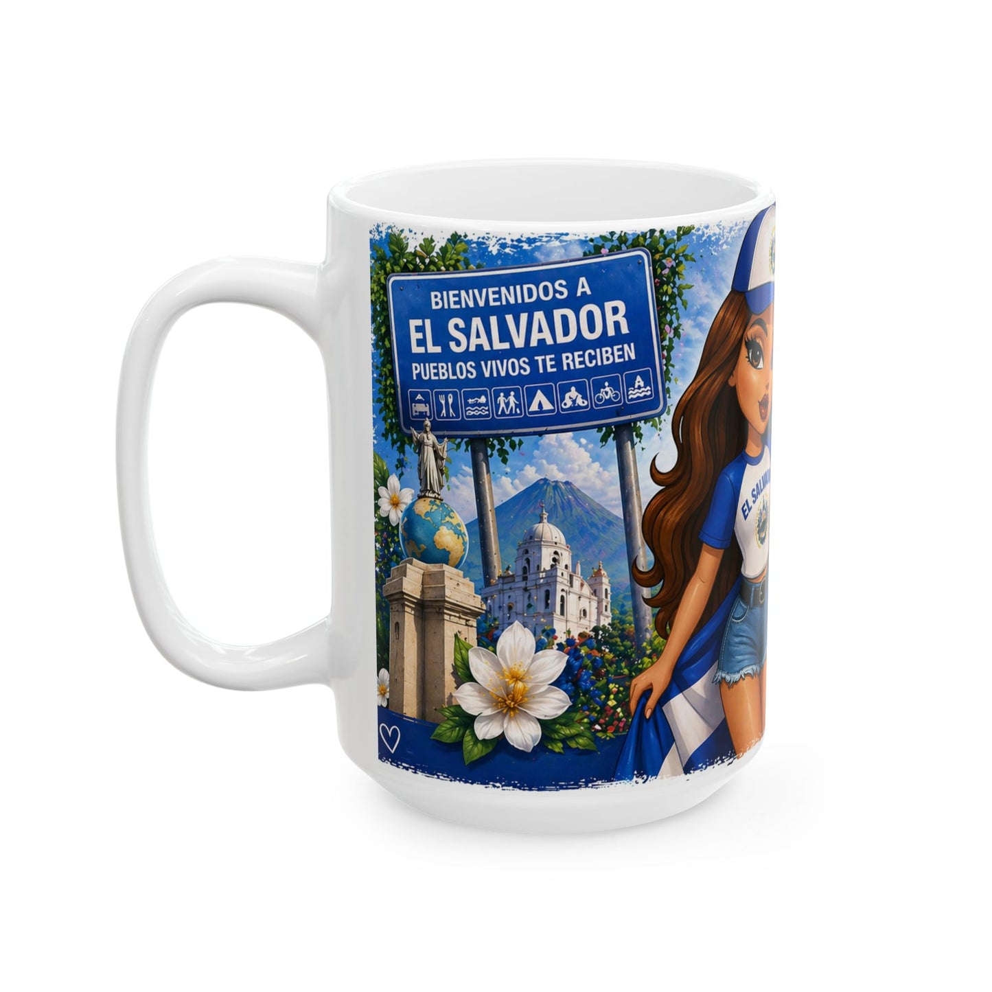 Taza "Orgullosamente Salvadoreña" - Edición Nostalgia y Patria (11oz, 15oz)