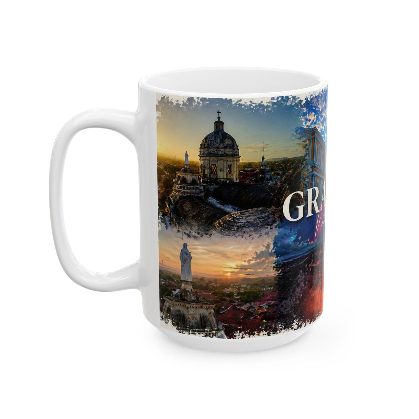 Taza "Atardecer en Granada" - Joya Colonial de Nicaragua (11oz, 15oz)