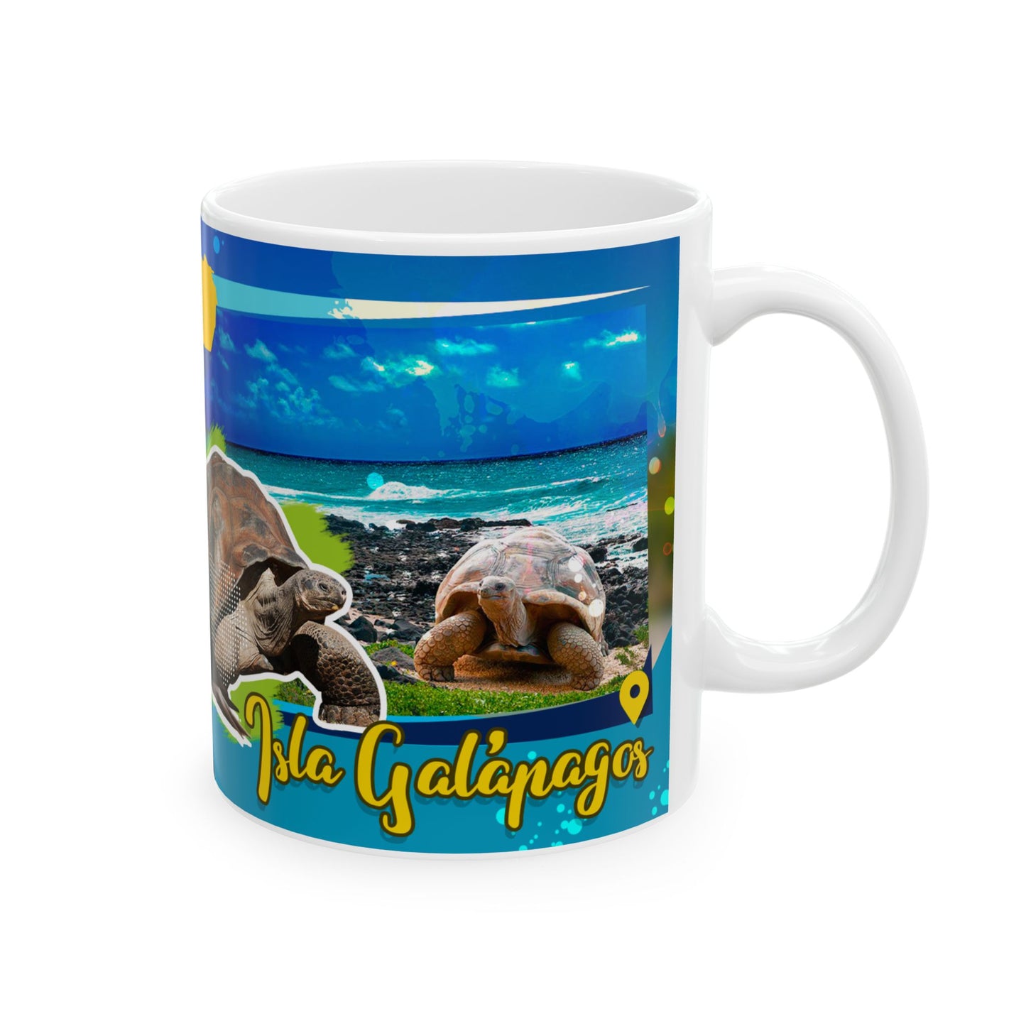Galápagos Islands Wildlife Ceramic Mug - Ecuador Island Souvenir - Taza Ecuador (11oz, 15oz)