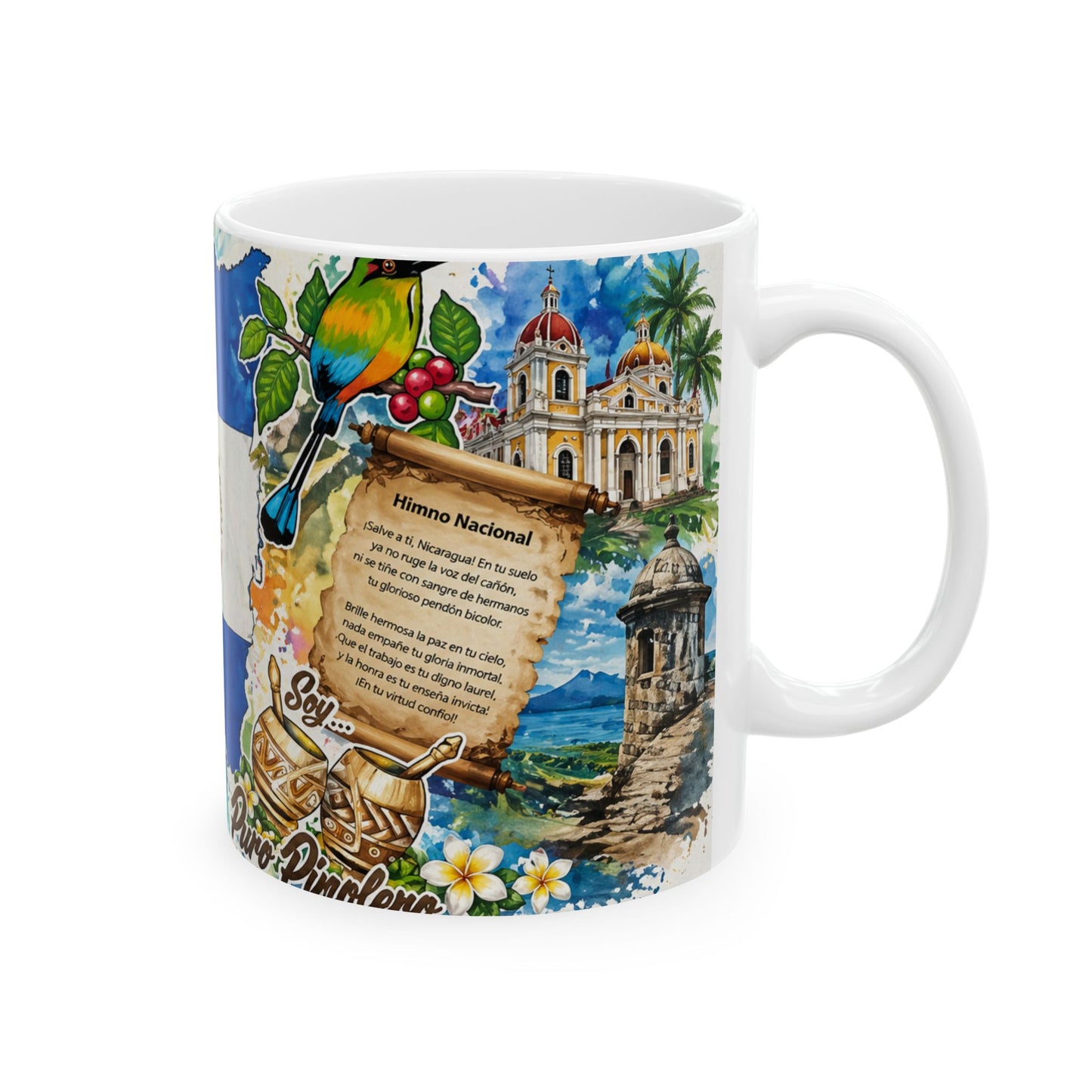 Taza "Folclore Nica" - El Güegüense y Sonidos de Mi Tierra (11oz, 15oz)