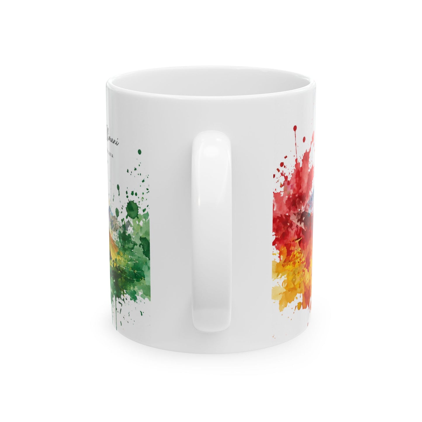 Taza Bolivia "Nevado Illimani" – Edición Artística en Acuarela - Bolivia Coffee Mug (11oz, 15oz)