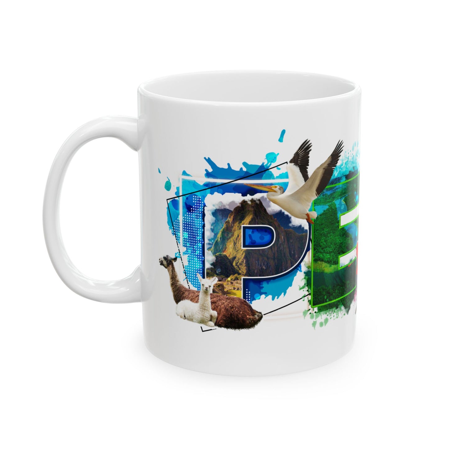 Perú Pride Ceramic Mug – Taza de Café Perú - Paisaje Peruano (11oz, 15oz)