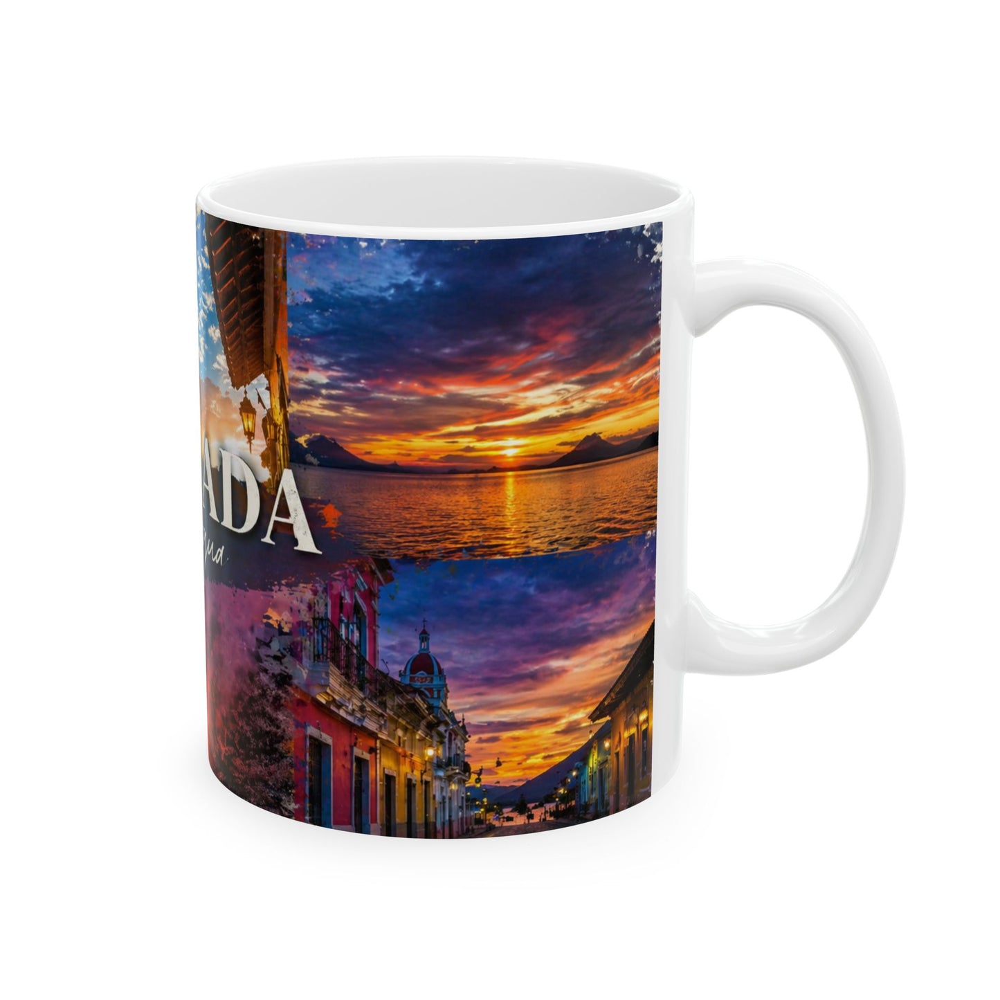 Taza "Atardecer en Granada" - Joya Colonial de Nicaragua (11oz, 15oz)