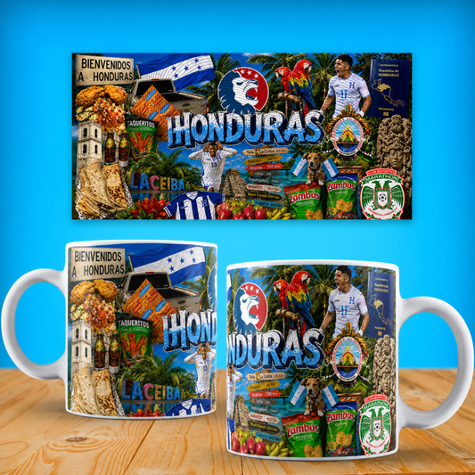 Taza "Honduras: Pasión y Garra" - Edición Selección & Orgullo (11oz, 15oz)