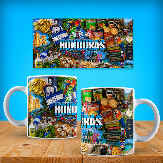 Taza "Honduras 504" - Edición Especial Sabores & Tradición (11oz, 15oz)