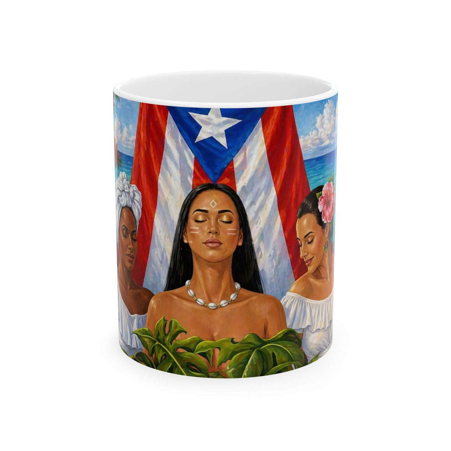 Taza "Raíces de Borinquen" - Homenaje a la Mujer Puertorriqueña (11oz, 15oz)
