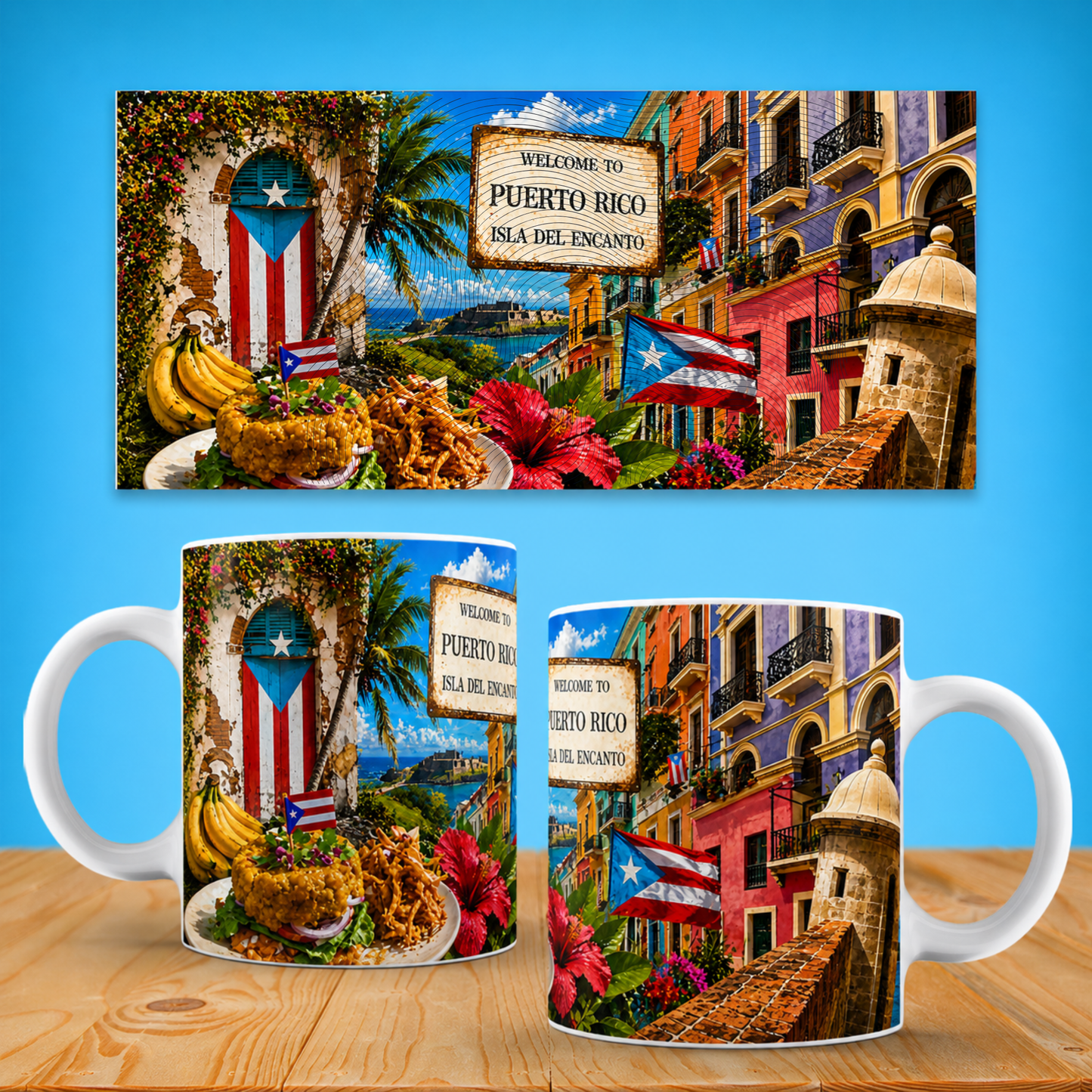 Taza "Atardecer en el Viejo San Juan" - Edición Puerto Rico (11oz, 15oz)