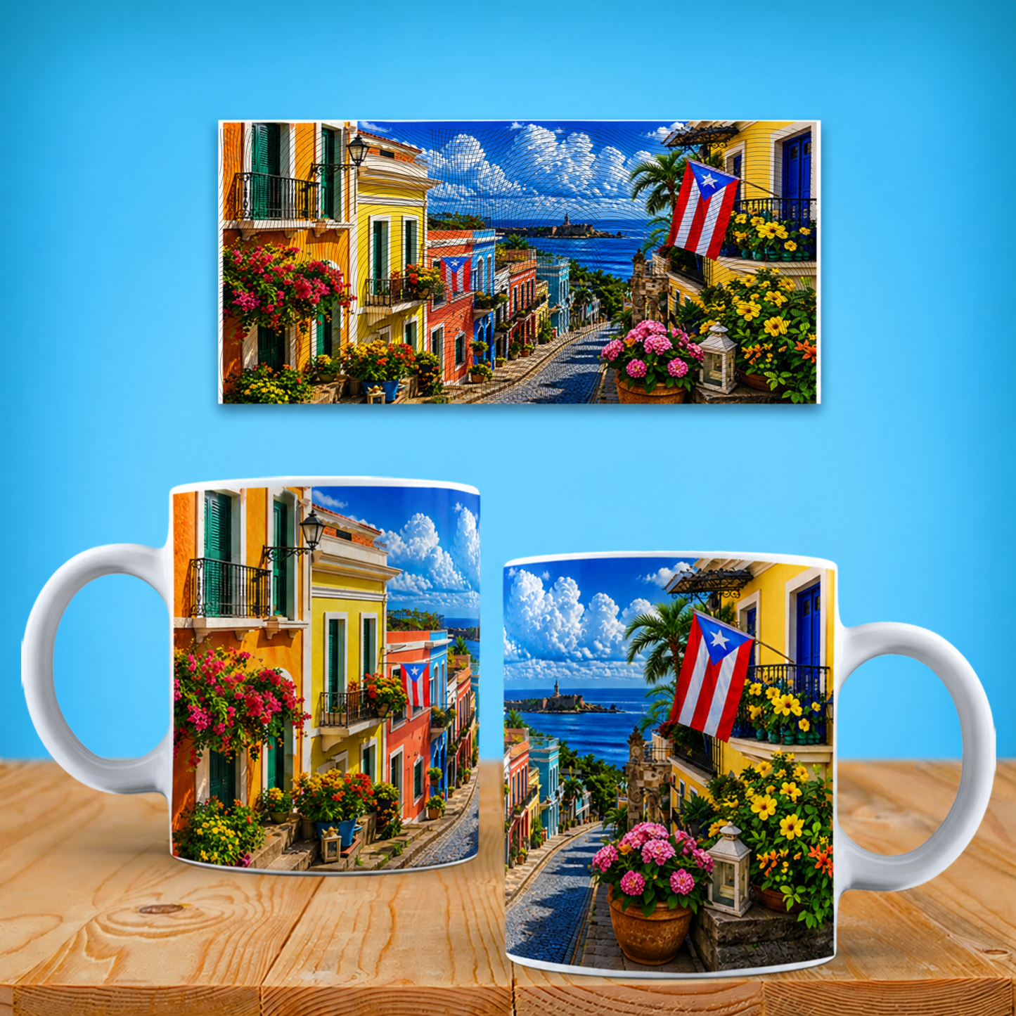 Taza "Sabor y Tradición Boricua" - Edición Especial Puerto Rico Cup (11oz, 15oz)
