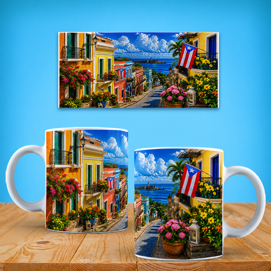 Taza "Sabor y Tradición Boricua" - Edición Especial Puerto Rico Cup (11oz, 15oz)